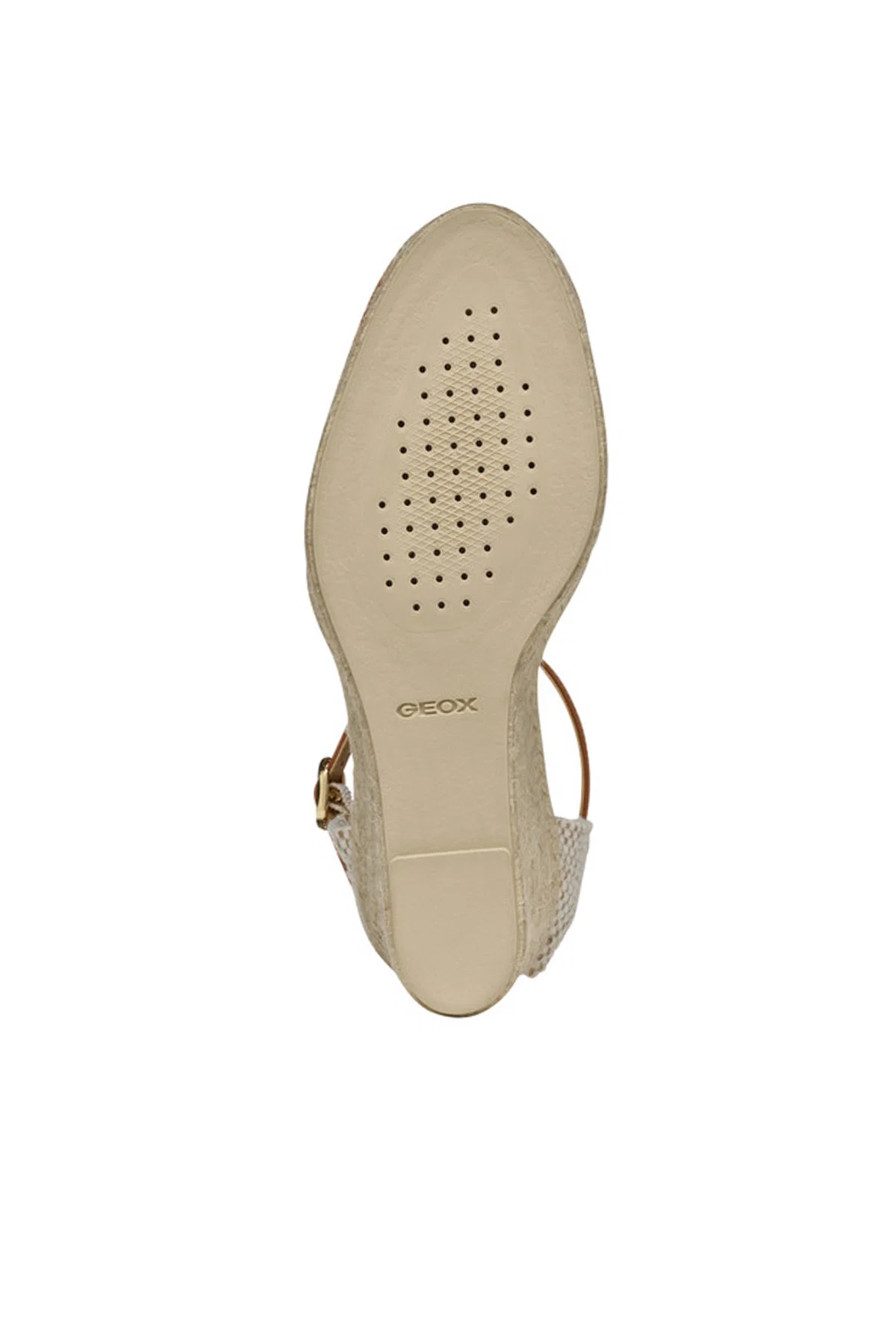 Geox Kadın Camel Gelsa Low Bilekten Tokalı Dolgu Topuklu Örgülü Deri Espadril - Image 6