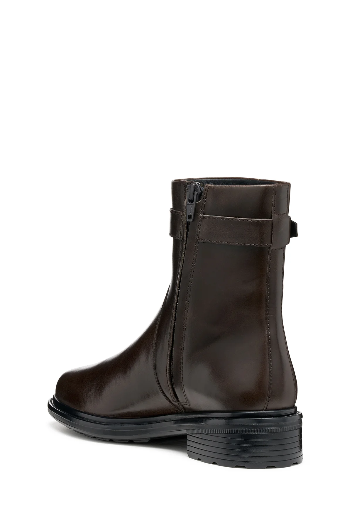 Geox Kadın Kahverengi D Walk Pleasure A - Shı.Lea Fermuarlı Deri Bot - Image 2