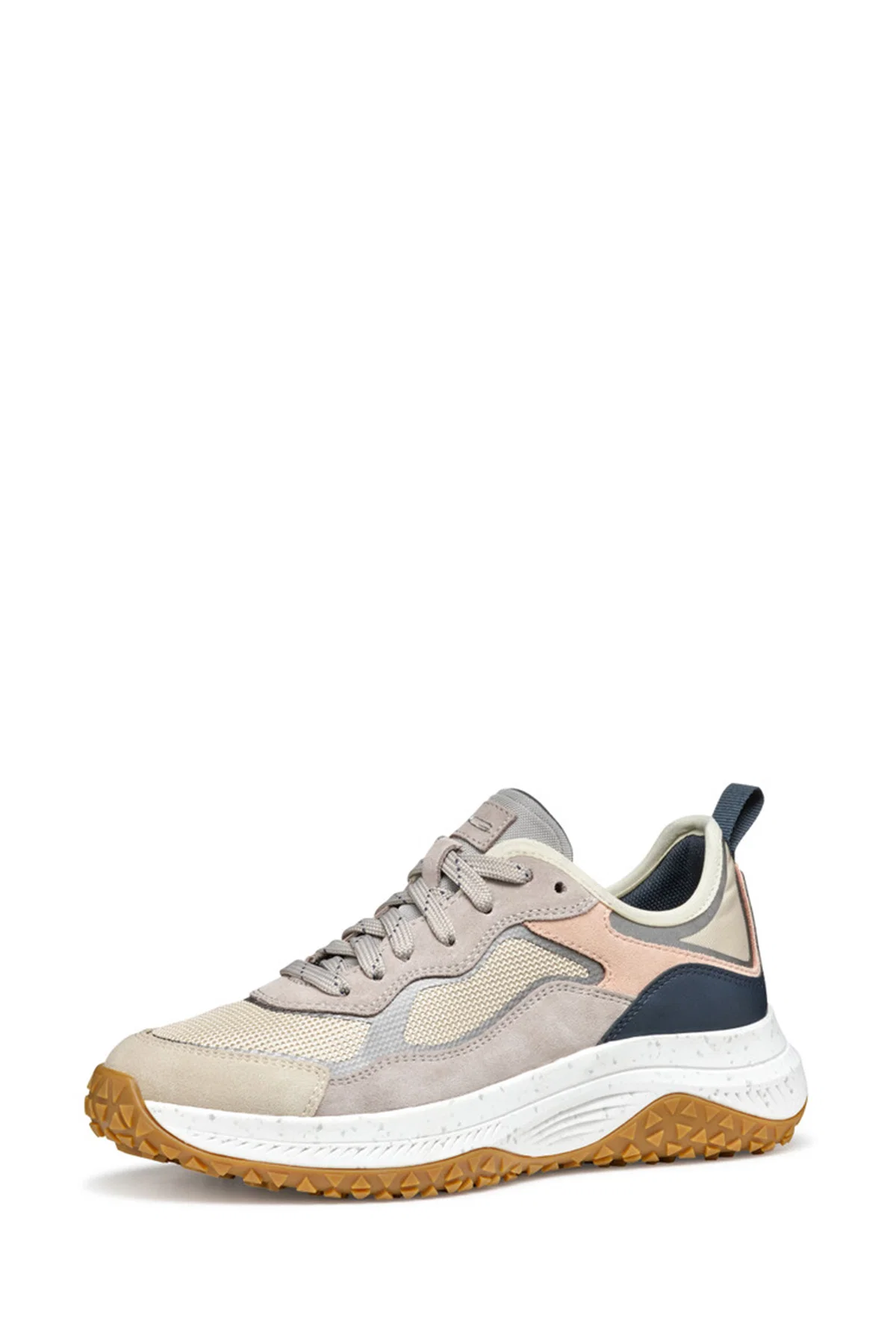 Geox Kadın Kahverengi Oliviera + Grip Bağcıklı Kalın Tabanlı Deri Sneaker - Image 2