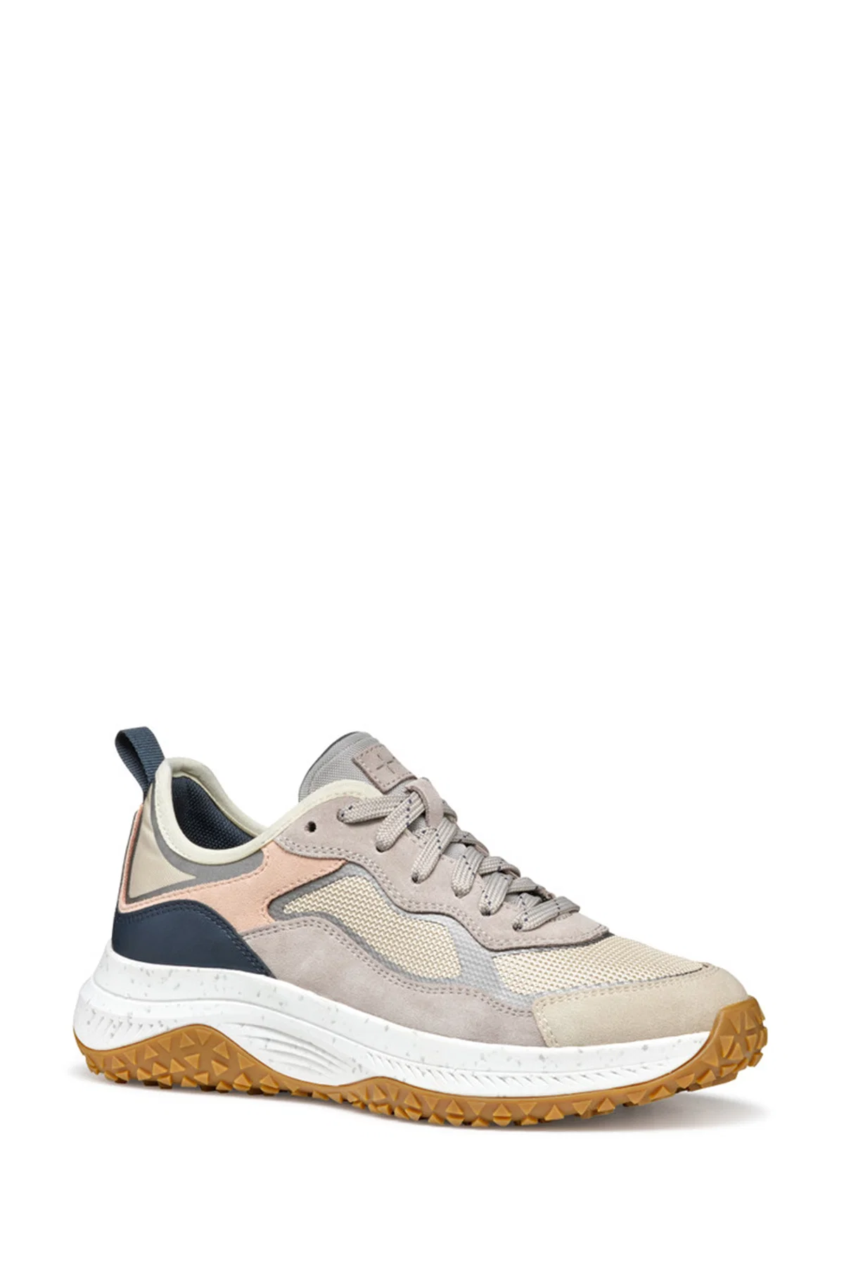 Geox Kadın Kahverengi Oliviera + Grip Bağcıklı Kalın Tabanlı Deri Sneaker - Image 3