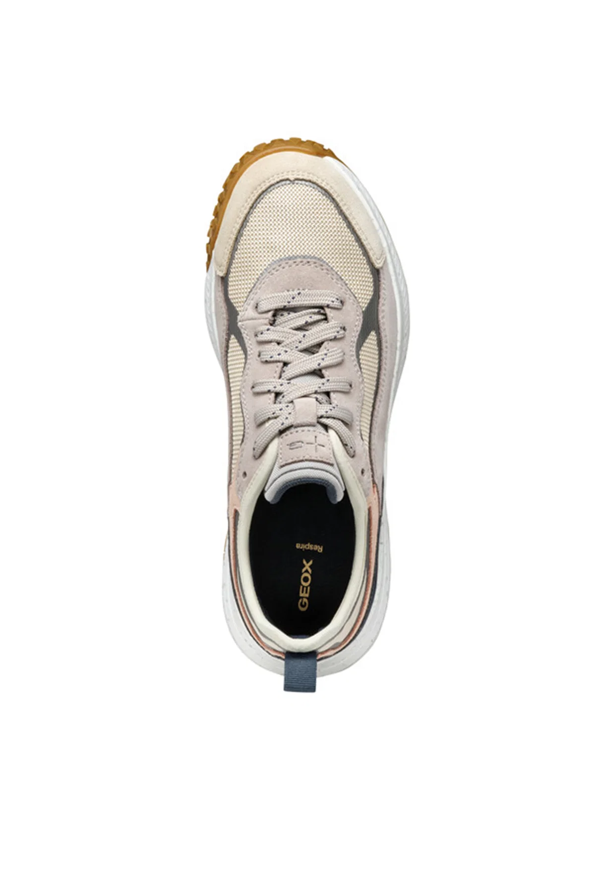 Geox Kadın Kahverengi Oliviera + Grip Bağcıklı Kalın Tabanlı Deri Sneaker - Image 6