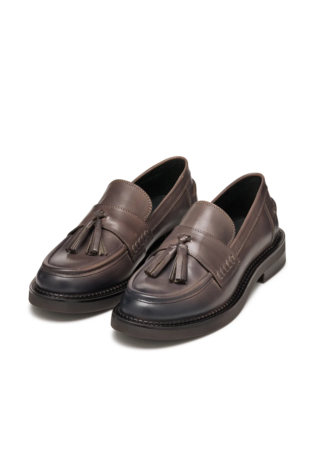 Geox Kadın Kahverengi Serilda Deri Maskülen Loafer - Image 3