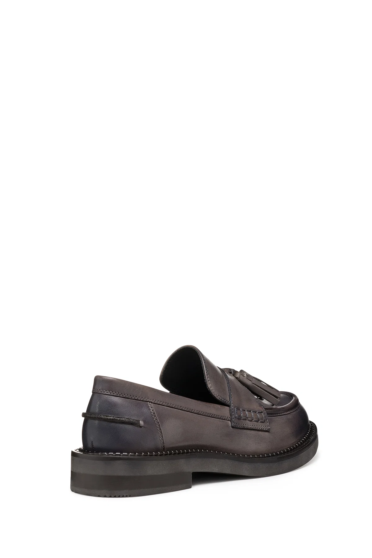 Geox Kadın Kahverengi Serilda Deri Maskülen Loafer - Image 8