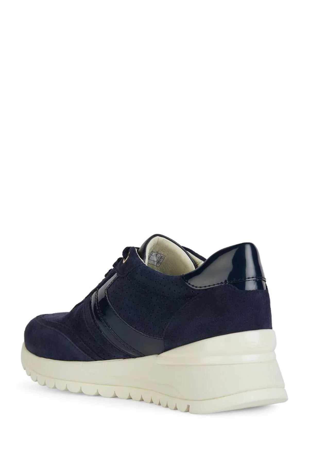 Geox Kadın Lacivert Desya Bağcıklı Deri Sneaker - Image 2