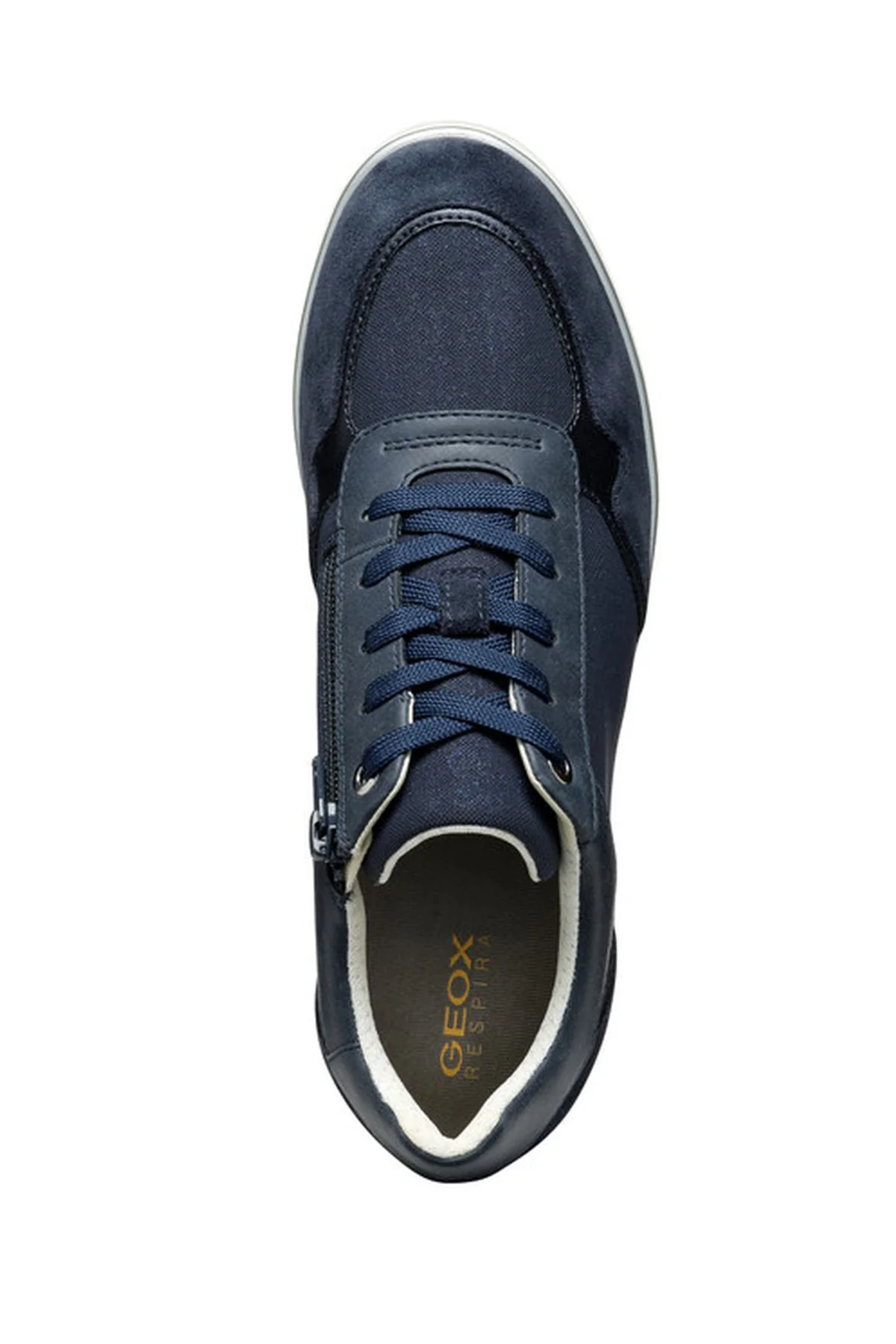 Geox Kadın Lacivert Ilde Kalın Tabanlı Bağcıklı Deri Sneaker - Image 5