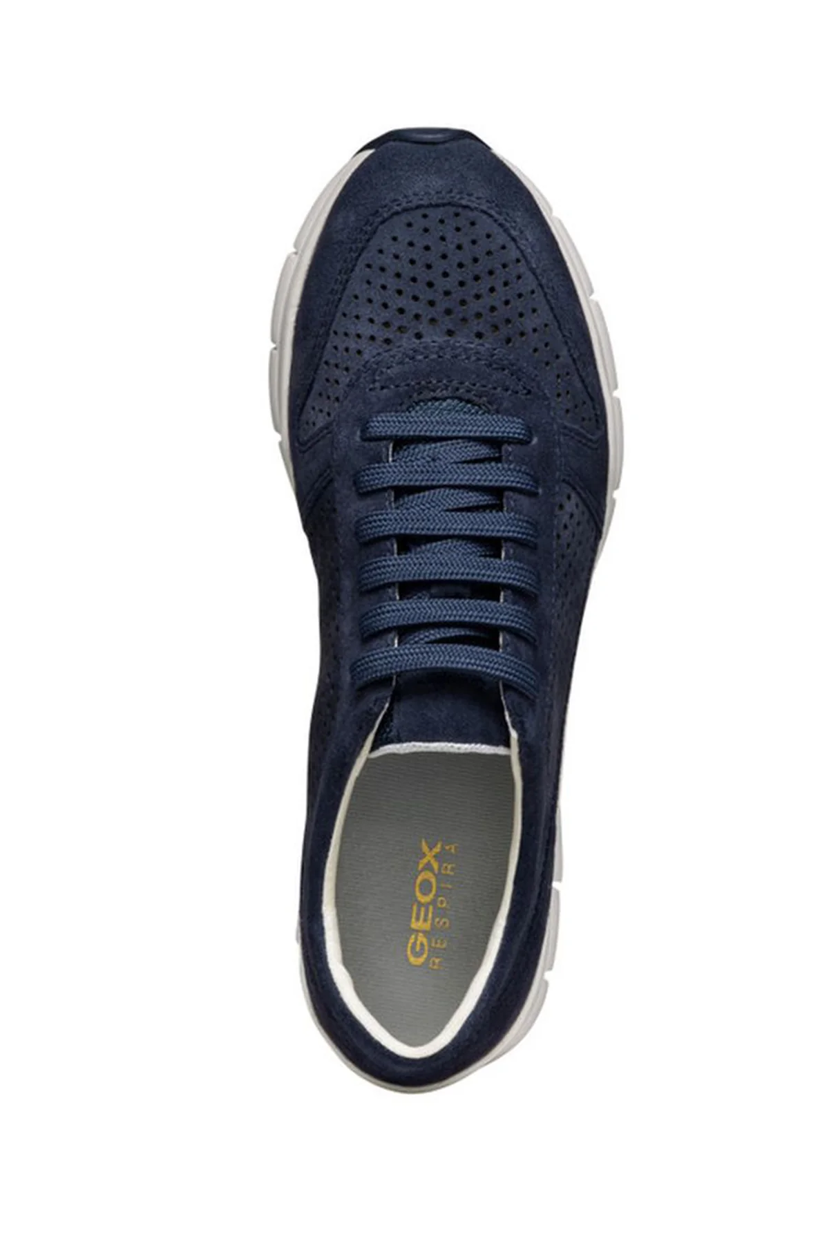 Geox Kadın Lacivert Sukie Bağcıklı Süet Deri Sneaker - Image 5