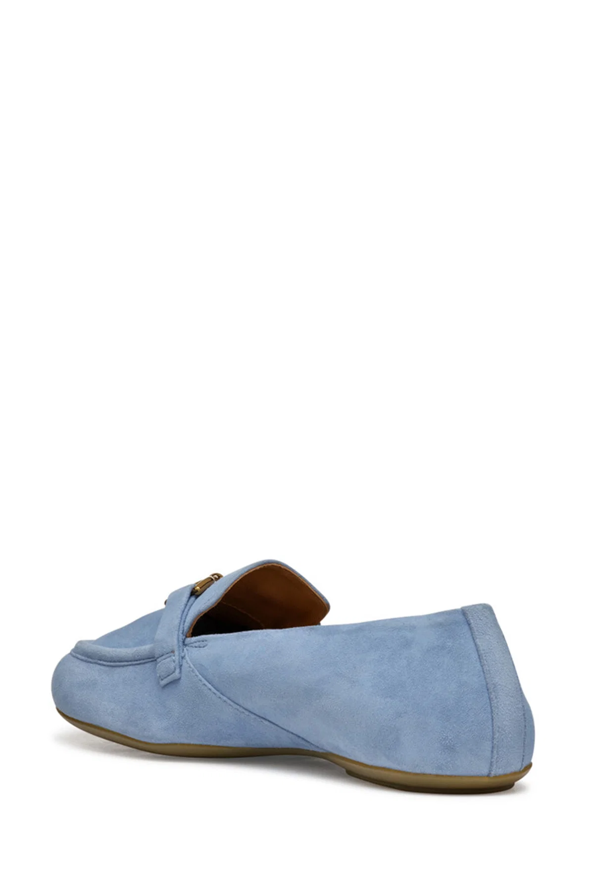 Geox Kadın Mavi Palmaria Süet Deri Loafer - Image 3