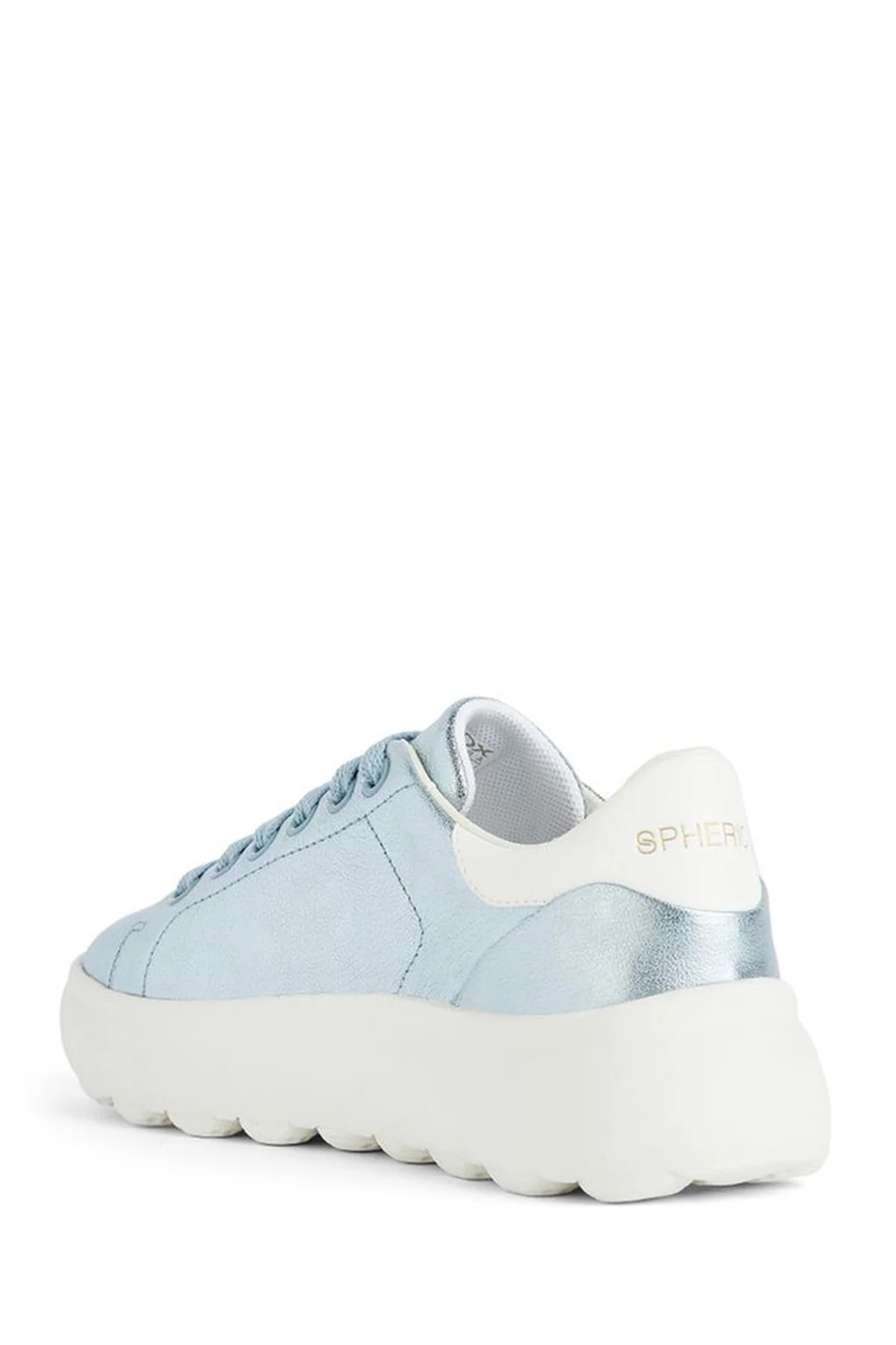 Geox Kadın Mavi Spherica Ec4.1 Bağcıklı Deri Sneaker - Image 2