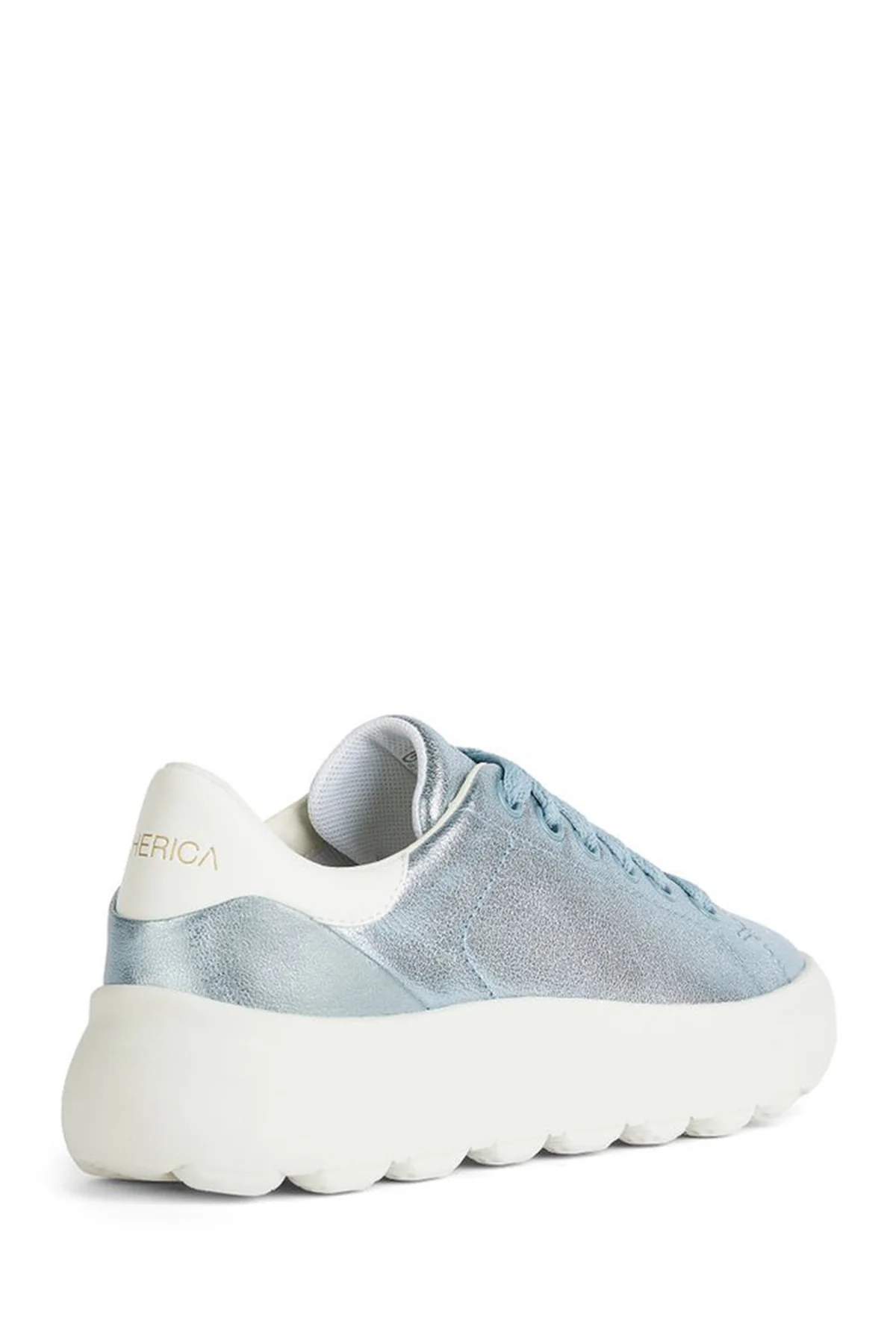 Geox Kadın Mavi Spherica Ec4.1 Bağcıklı Deri Sneaker - Image 4