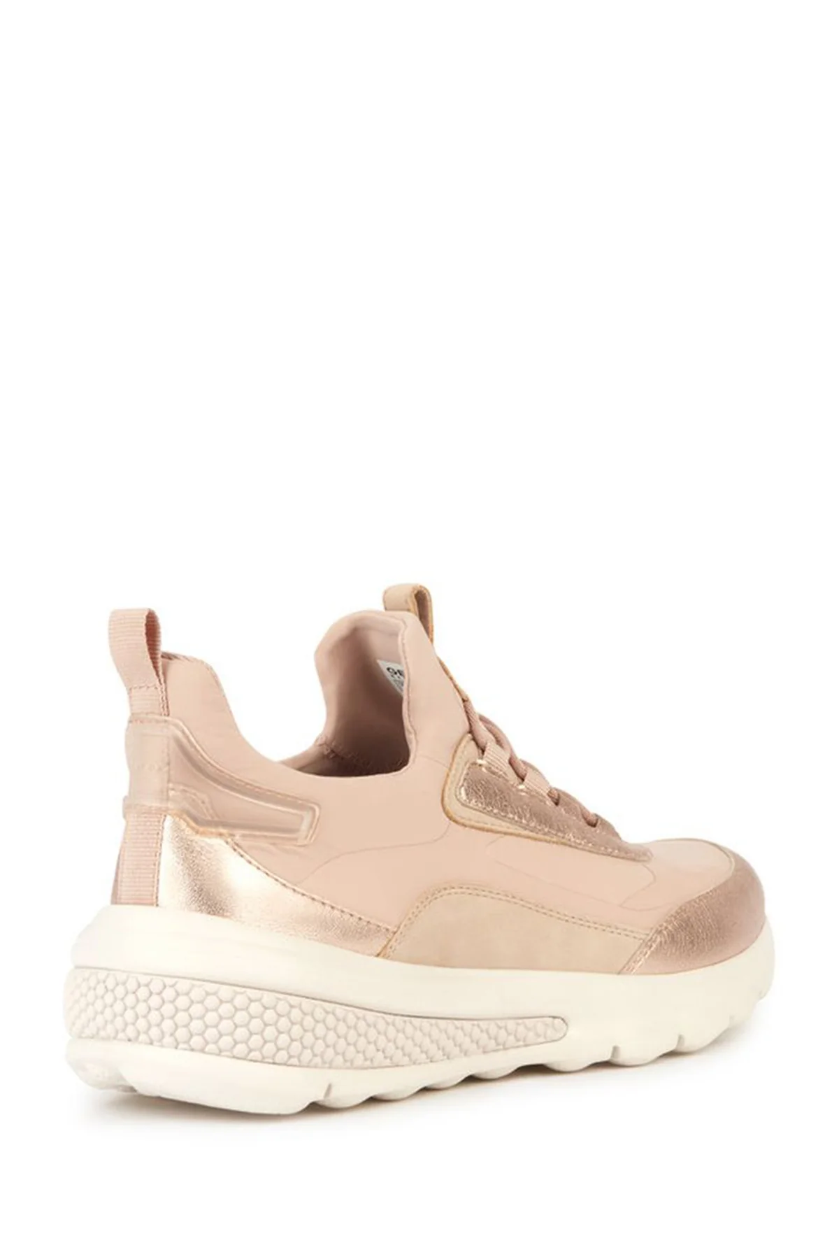 Geox Kadın Pembe Spherica Actif Bağcıklı Deri Sneaker - Image 2