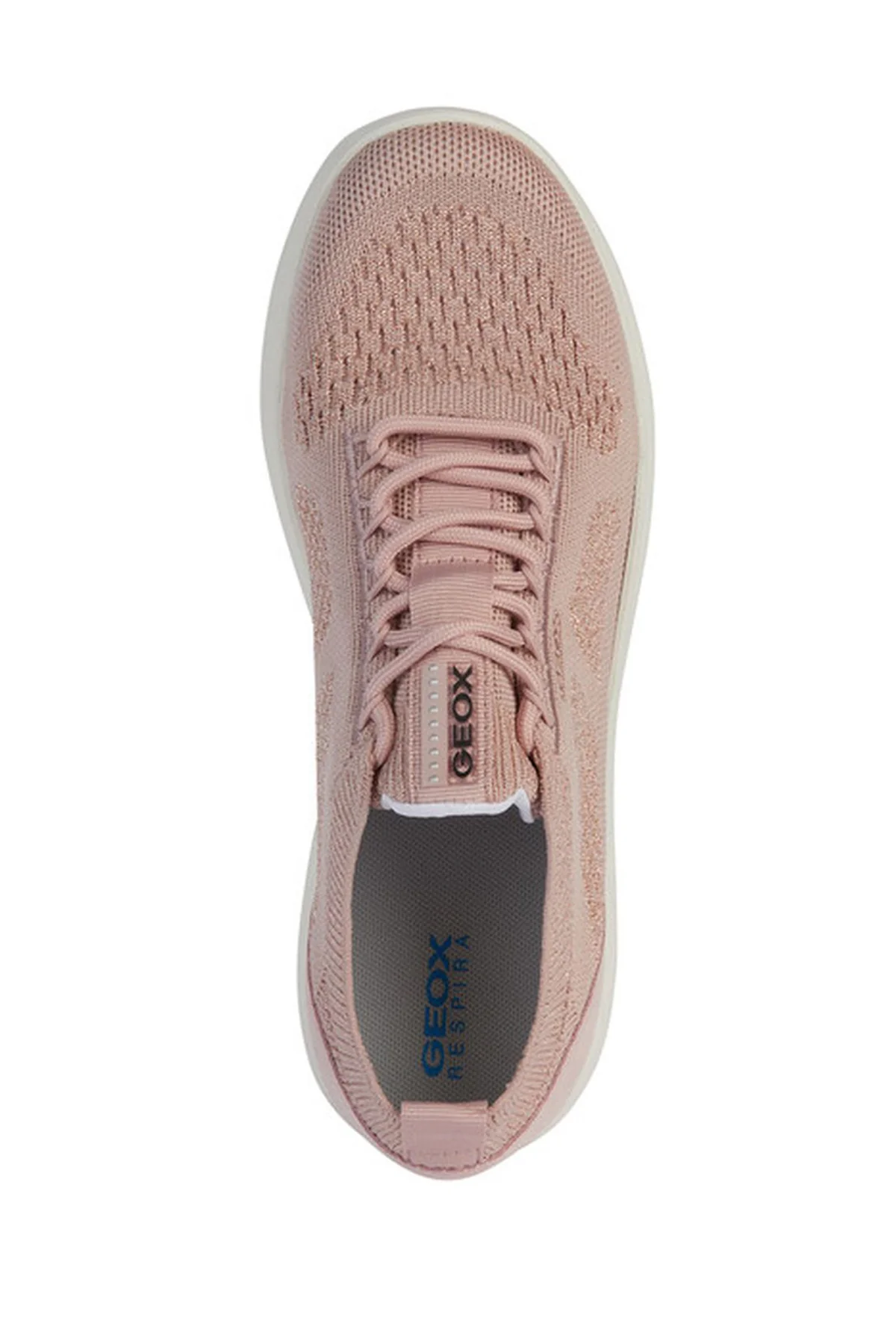 Geox Kadın Pembe Spherica Bağcıklı Kumaş Sneaker - Image 5