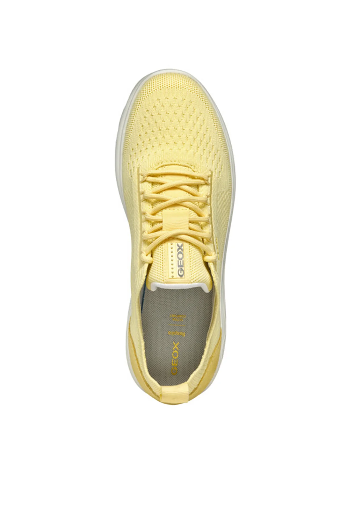 Geox Kadın Sarı D Spherica A - Knitt. Text + Sue Bağcıklı Kumaş Sneaker - Image 5