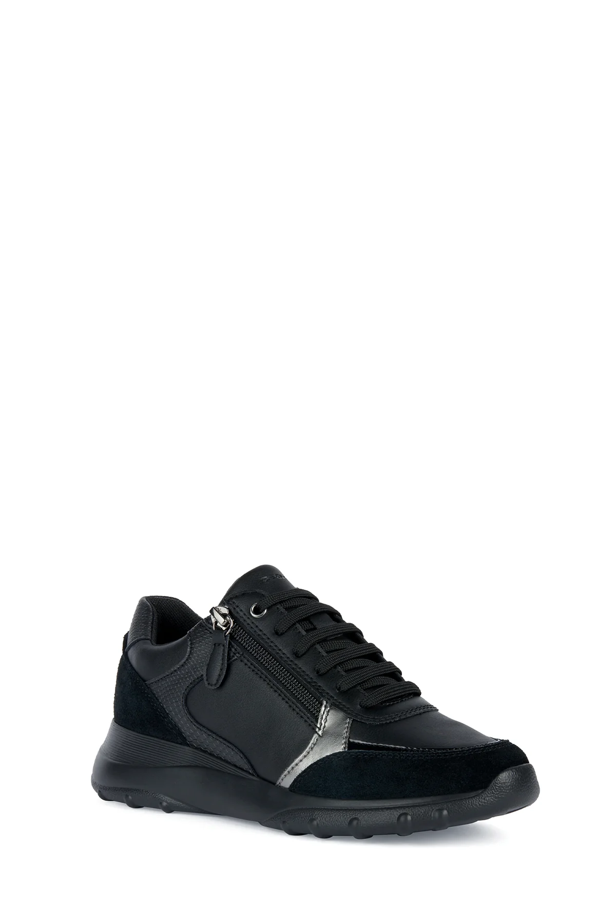 Geox Kadın Siyah Alleniee Süet Detaylı Sneaker - Image 3