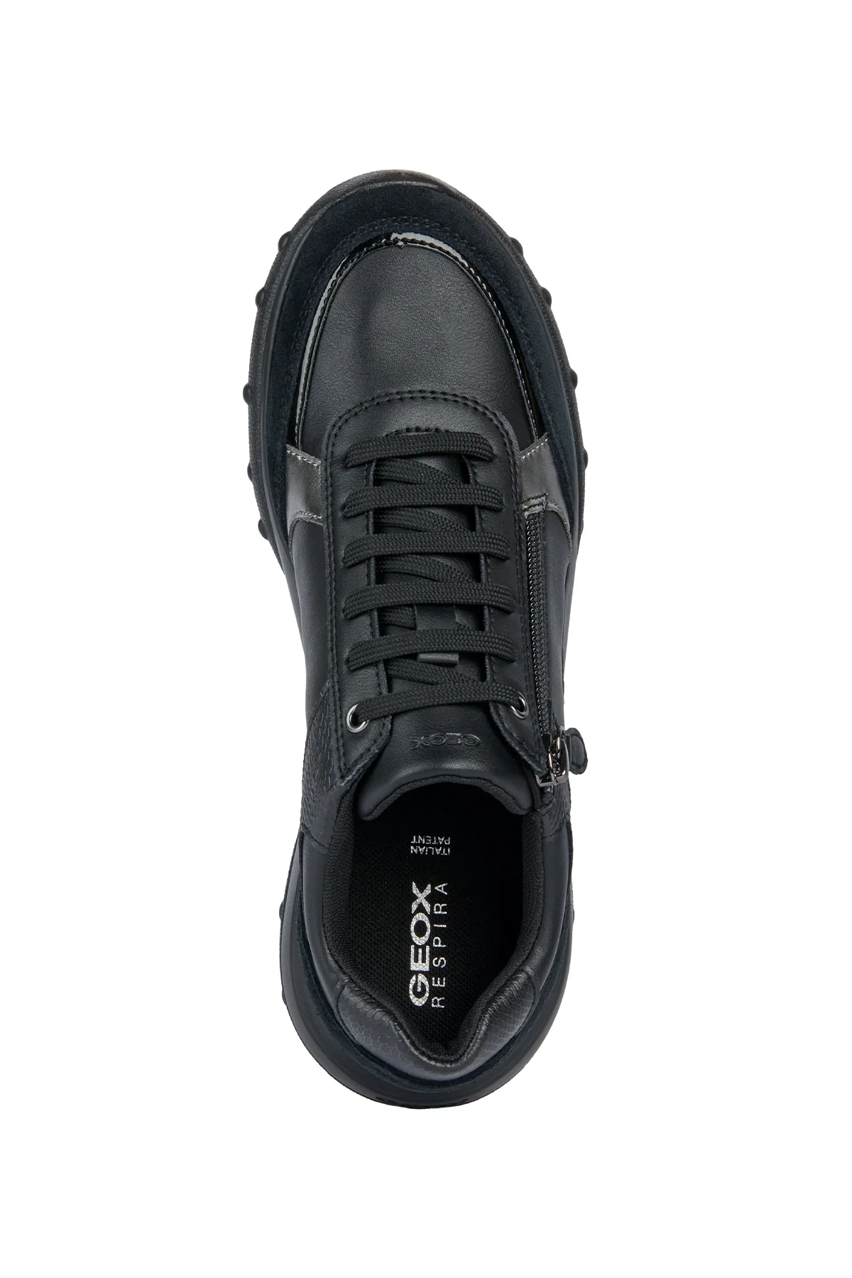 Geox Kadın Siyah Alleniee Süet Detaylı Sneaker - Image 5