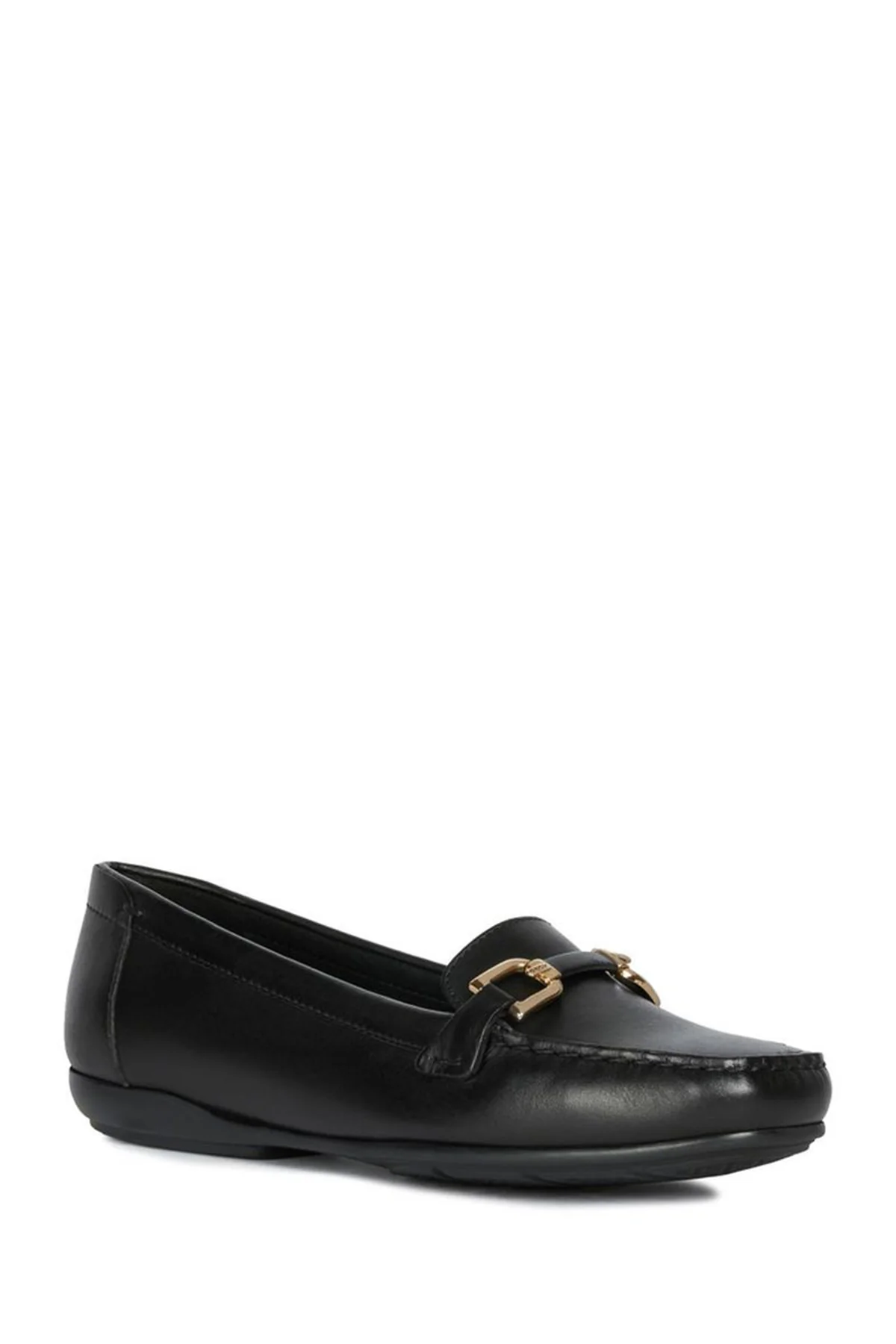 Geox Kadın Siyah Annytah Moc Deri Casual Loafer - Image 3