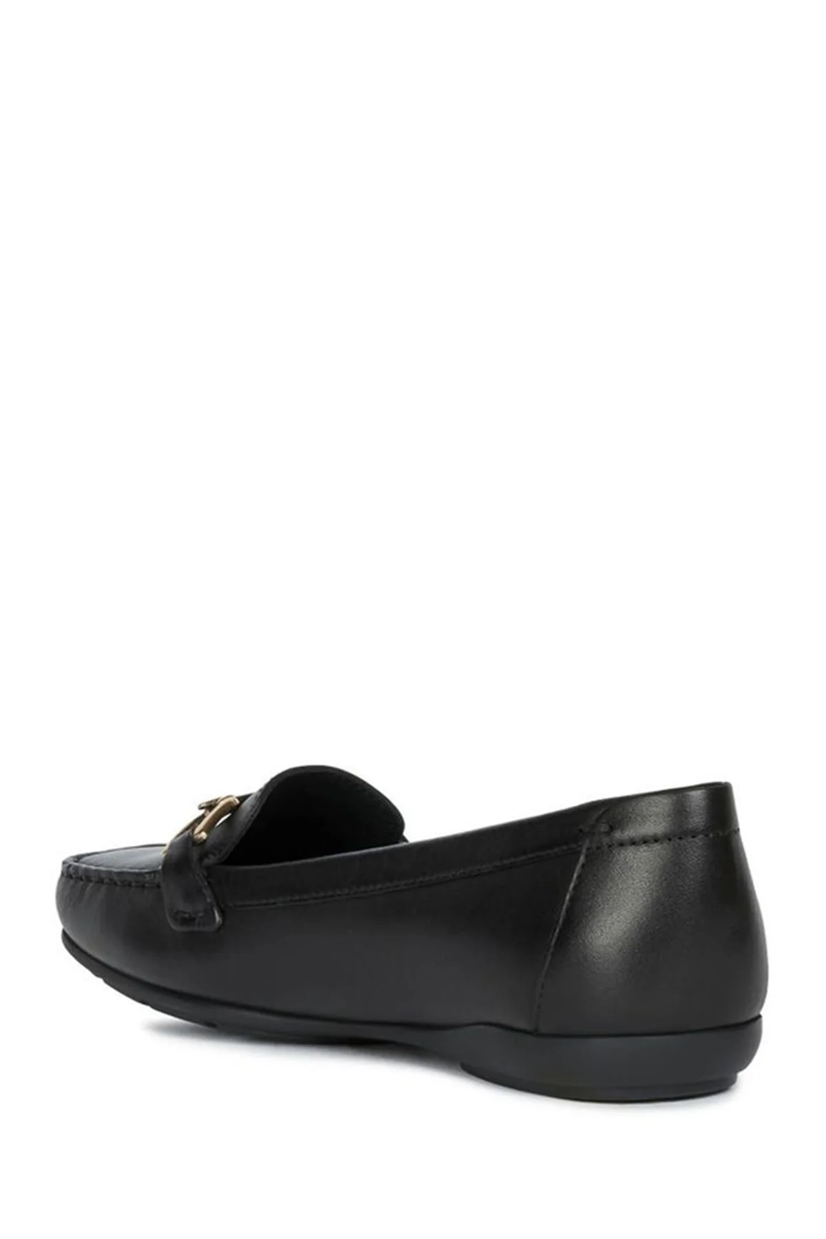 Geox Kadın Siyah Annytah Moc Deri Casual Loafer - Image 4