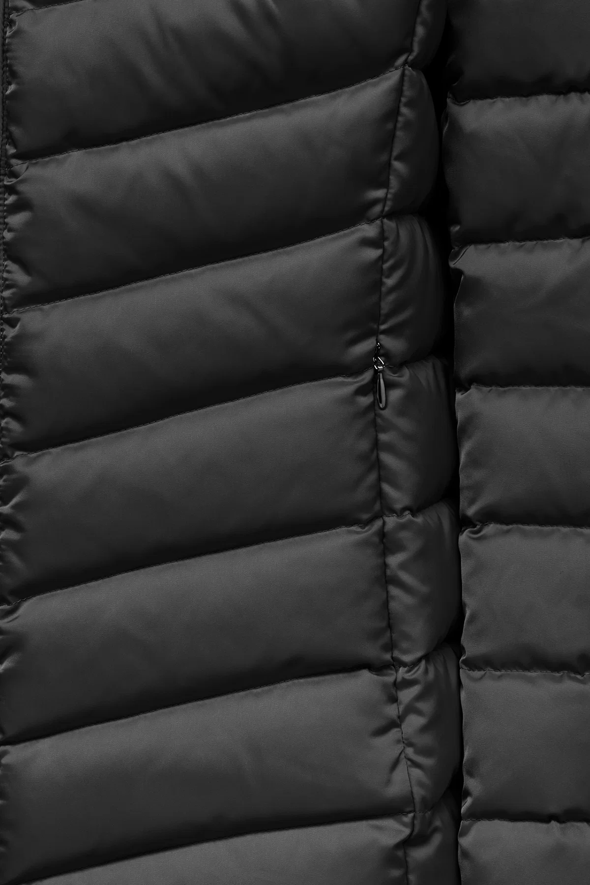 Geox Kadın Siyah Bettanie  Kürk Detaylı Mont - Image 5