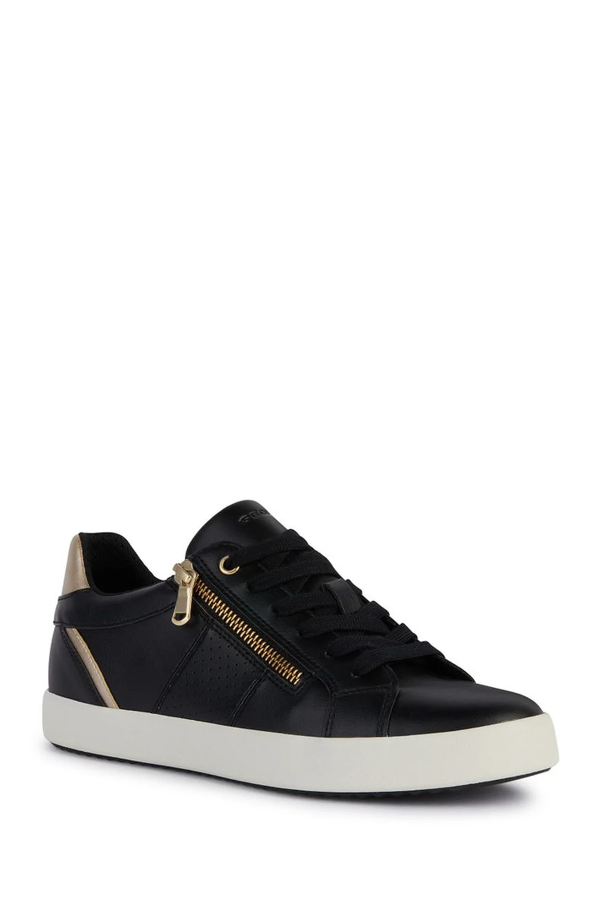 Geox Kadın Siyah Blomiee Bağcıklı Deri Sneaker - Image 3