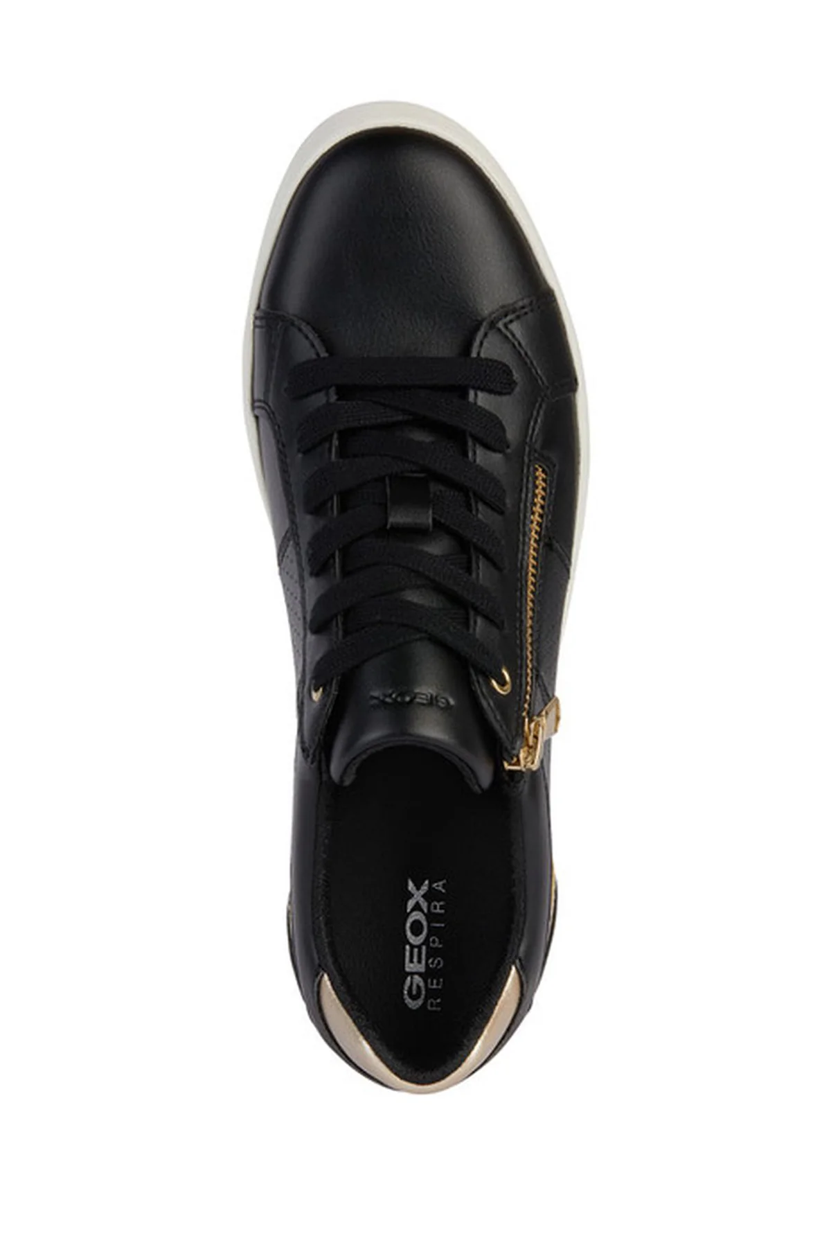 Geox Kadın Siyah Blomiee Bağcıklı Deri Sneaker - Image 5