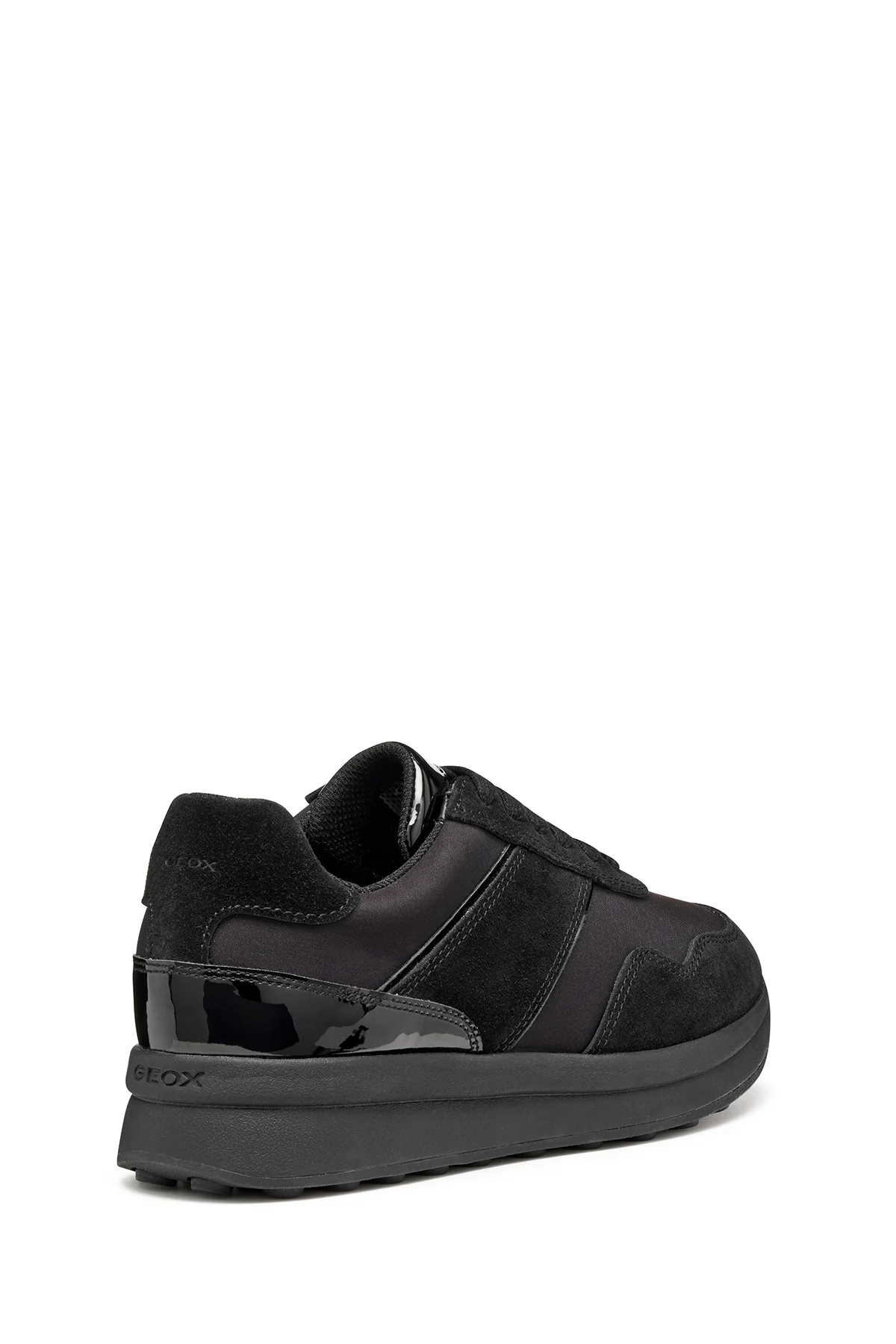 Geox Kadın Siyah D Runntıx A - Nylon+Suede Bağcıklı Kalın Tabanlı Kumaş Sneaker - Image 8
