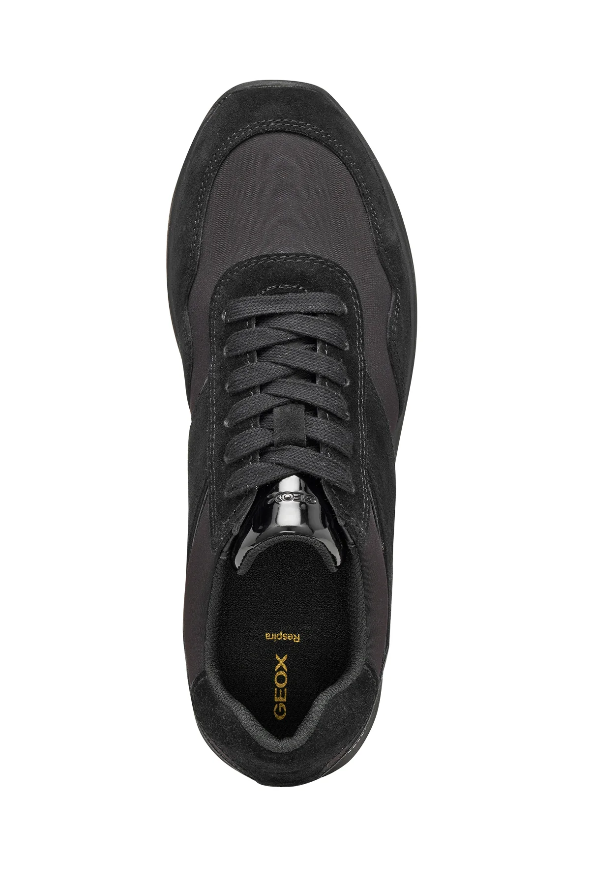 Geox Kadın Siyah D Runntıx A - Nylon+Suede Bağcıklı Kalın Tabanlı Kumaş Sneaker - Image 9