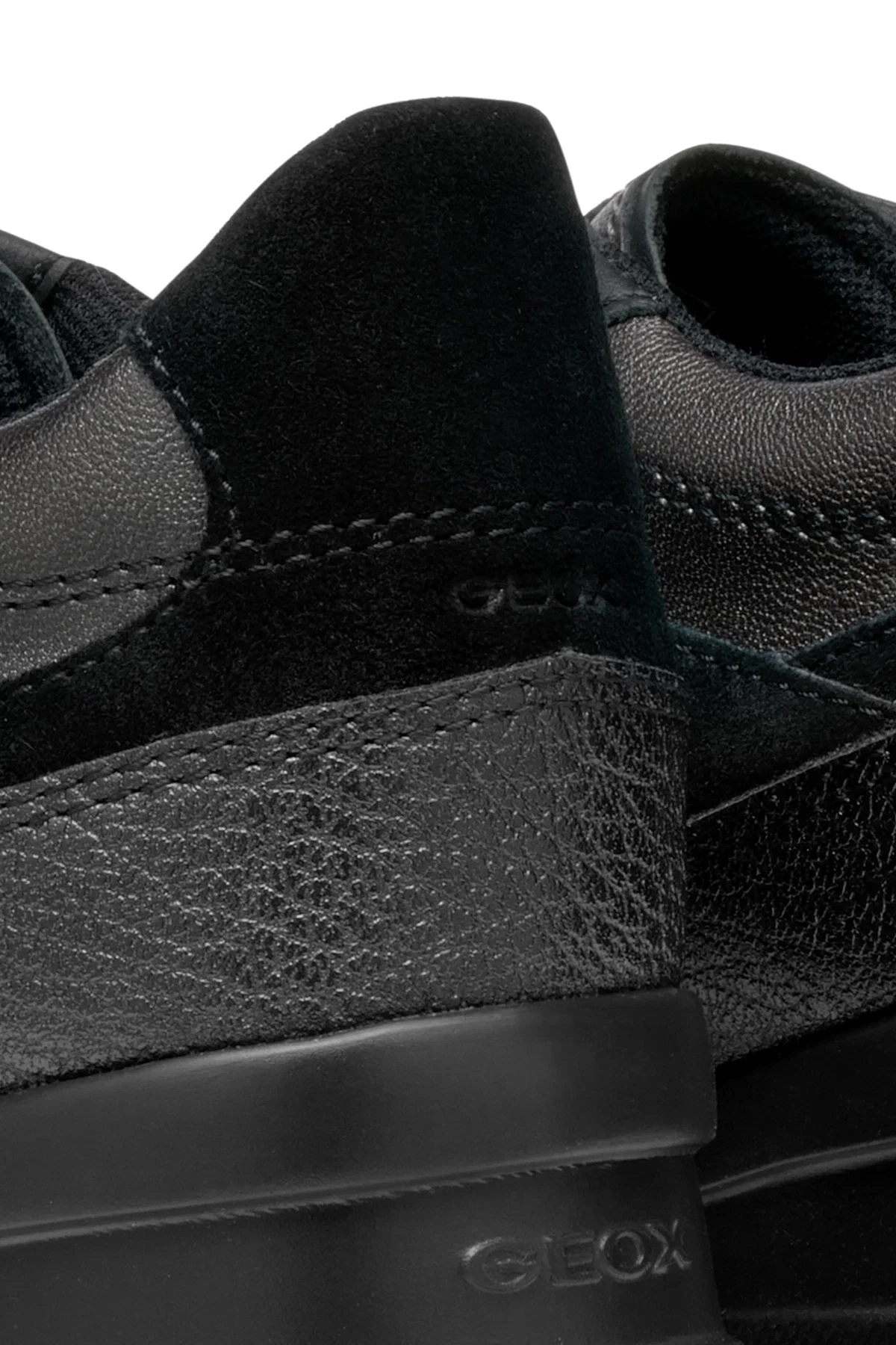 Geox Kadın Siyah D Zosma Bağcıklı Dolgu Topuklu Deri Sneaker - Image 10