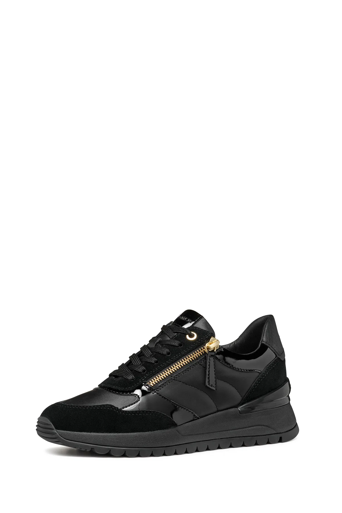 Geox Kadın Siyah Desya Bağcıklı Deri Sneaker - Image 2