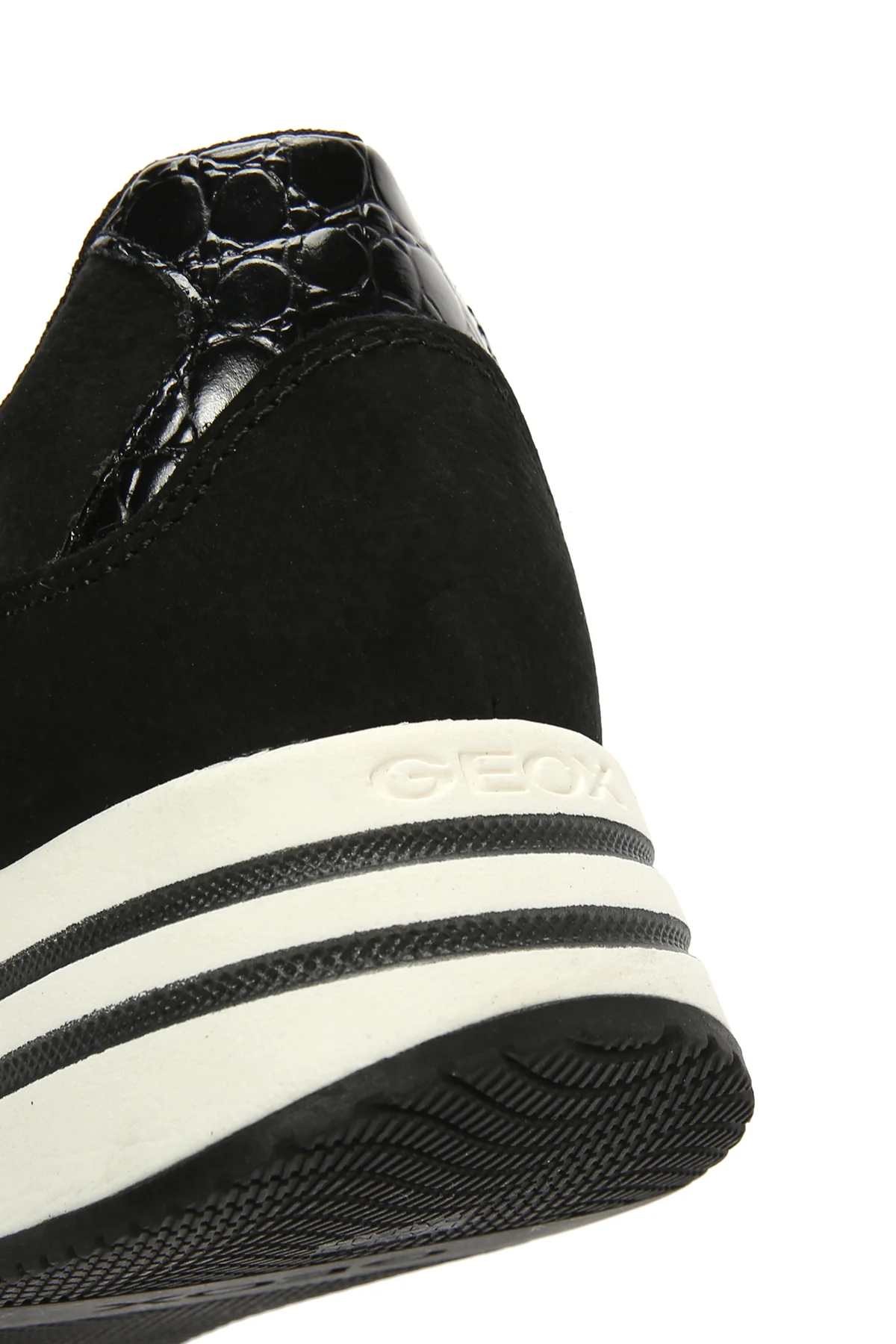 Geox Kadın Siyah Kency Kalın Tabanlı Bağcıklı Deri Sneaker - Image 10
