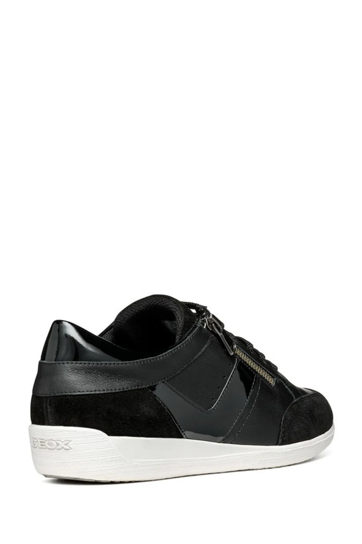 Geox Kadın Siyah Myria Bağcıklı Deri Sneaker - Image 4