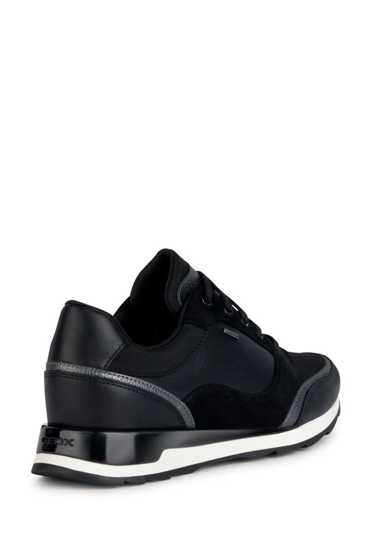 Geox Kadın Siyah New Aneko B Abx Bağcıklı Deri Spor Sneaker - Image 2