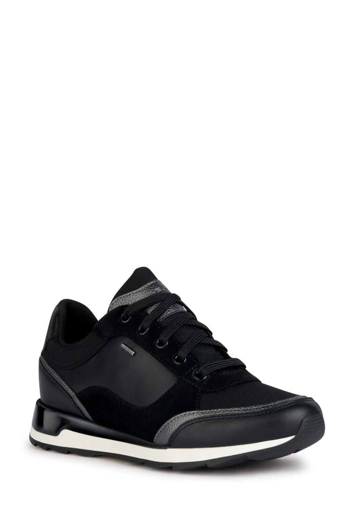 Geox Kadın Siyah New Aneko B Abx Bağcıklı Deri Spor Sneaker - Image 3