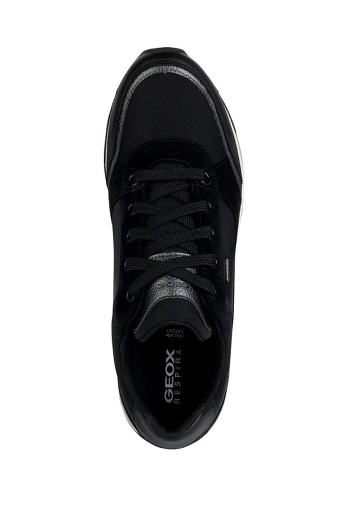 Geox Kadın Siyah New Aneko B Abx Bağcıklı Deri Spor Sneaker - Image 5