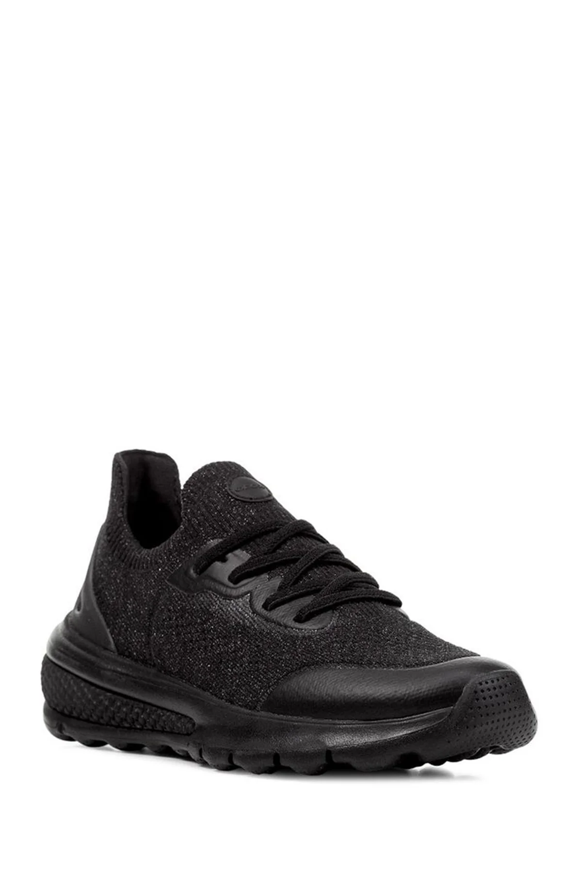 Geox Kadın Siyah Spherica Actif Kalın Tabanlı Bağcıklı Kumaş Sneaker - Image 3