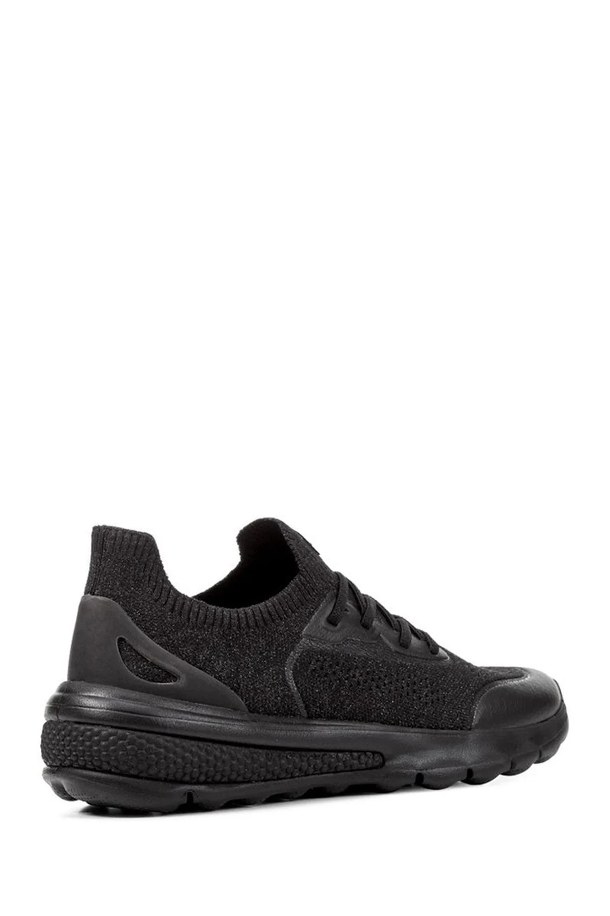 Geox Kadın Siyah Spherica Actif Kalın Tabanlı Bağcıklı Kumaş Sneaker - Image 4