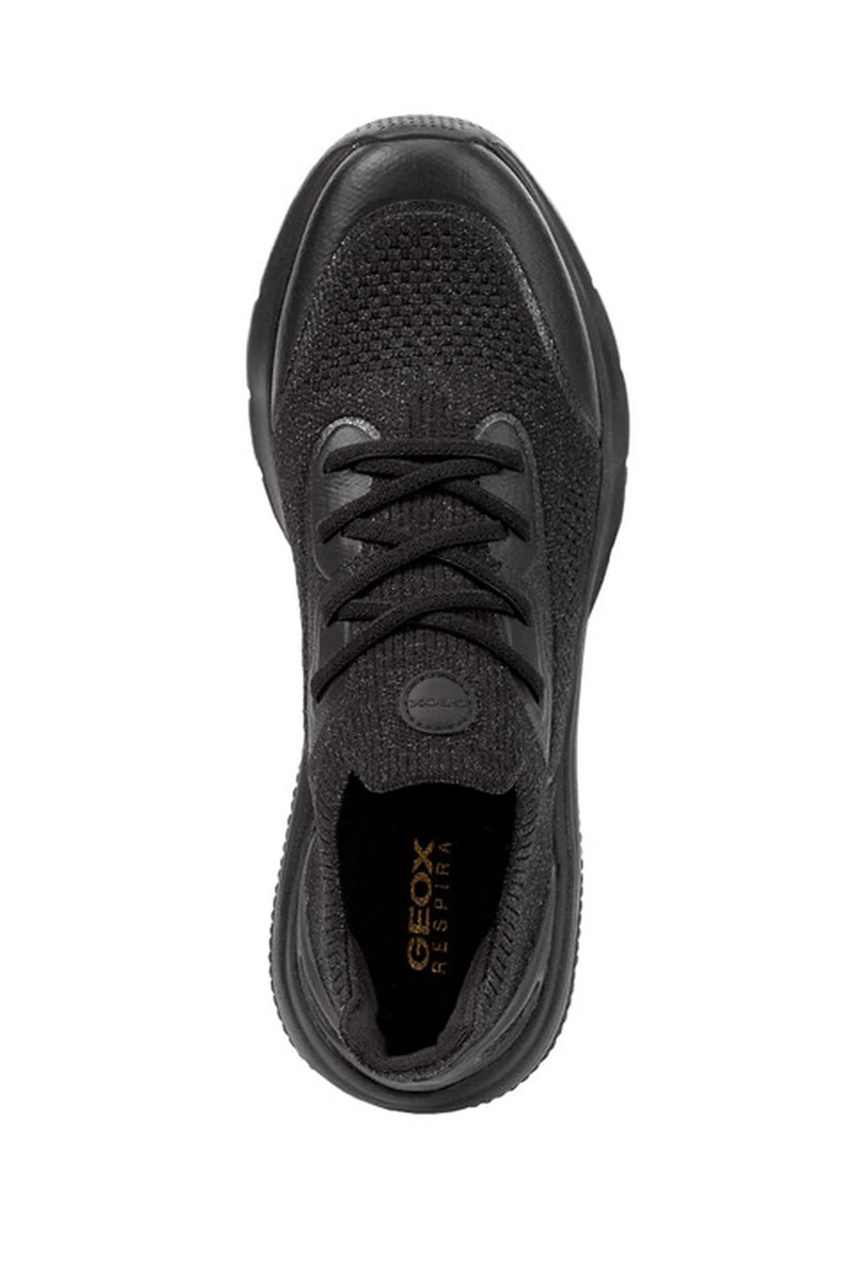 Geox Kadın Siyah Spherica Actif Kalın Tabanlı Bağcıklı Kumaş Sneaker - Image 5