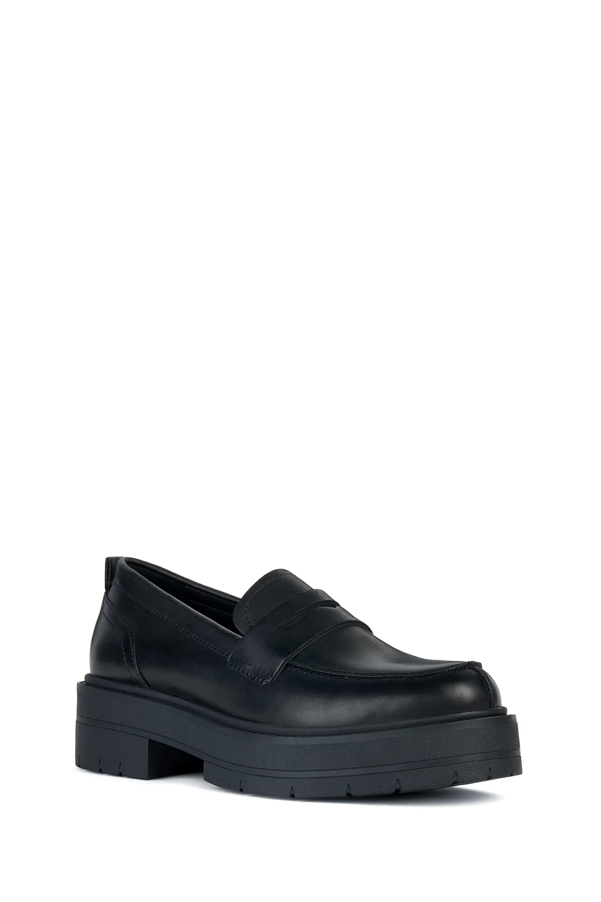 Geox Kadın Siyah Spherica Deri Maskülen Loafer - Image 3