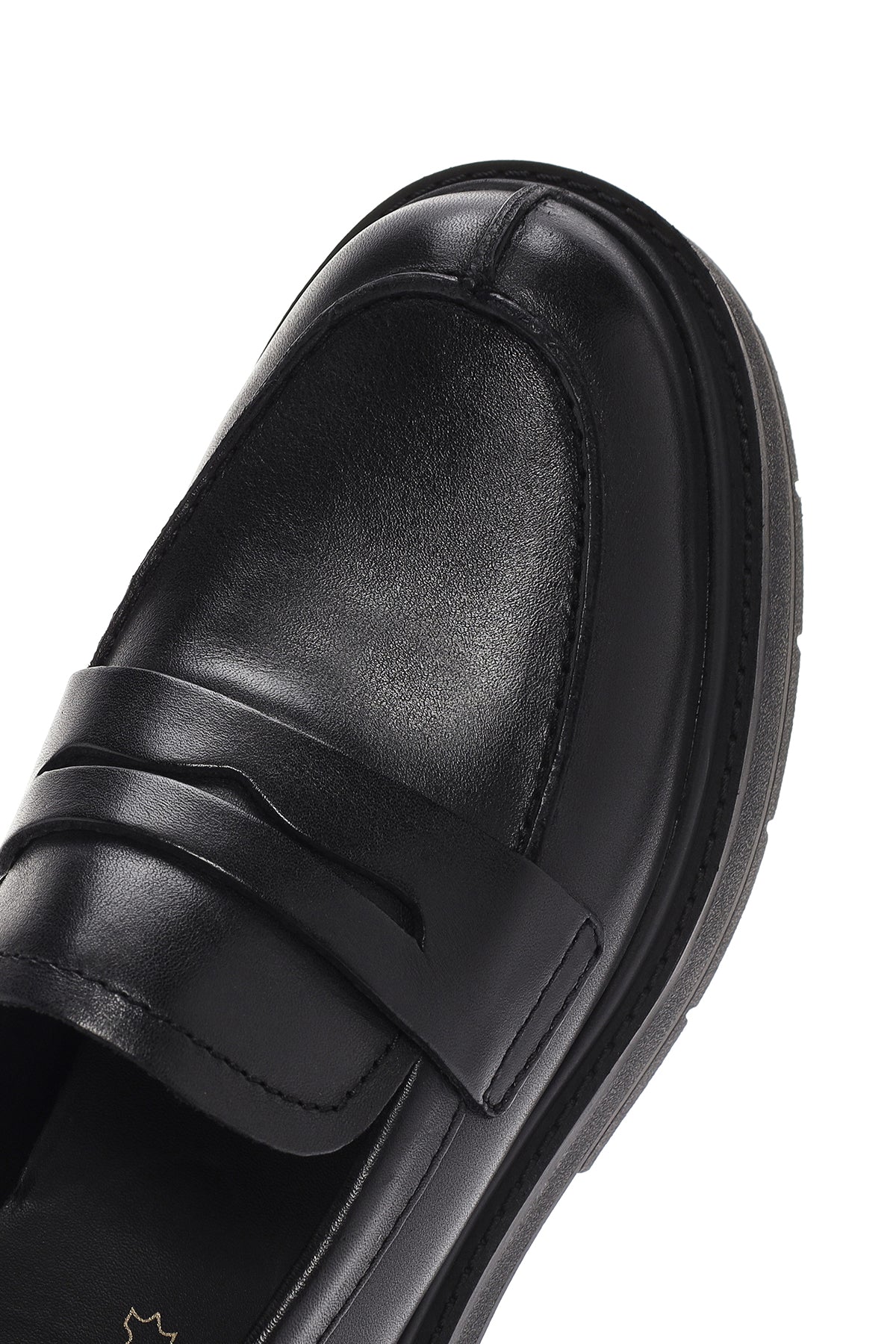 Geox Kadın Siyah Spherica Deri Maskülen Loafer - Image 9