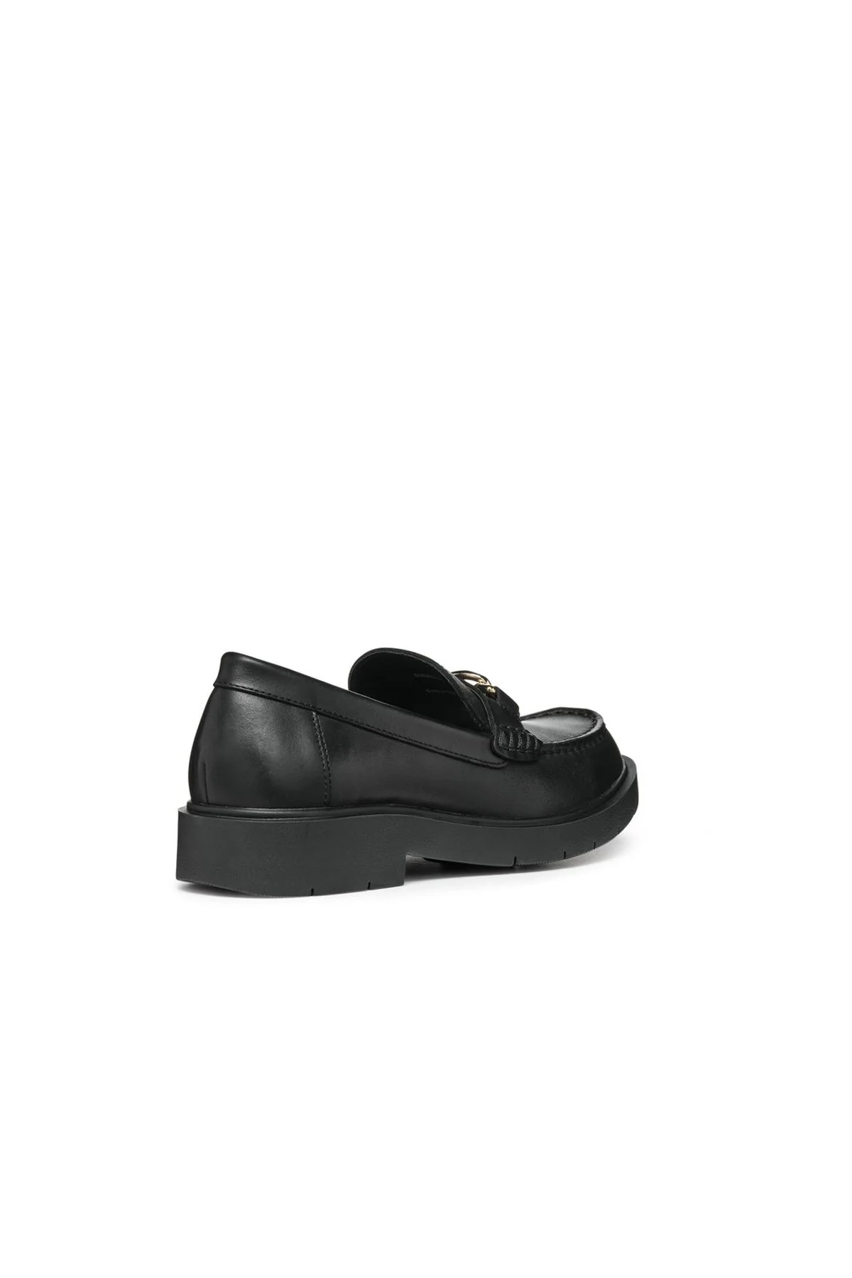 Geox Kadın Siyah Spherica EC1 C Deri Maskülen Loafer - Image 4