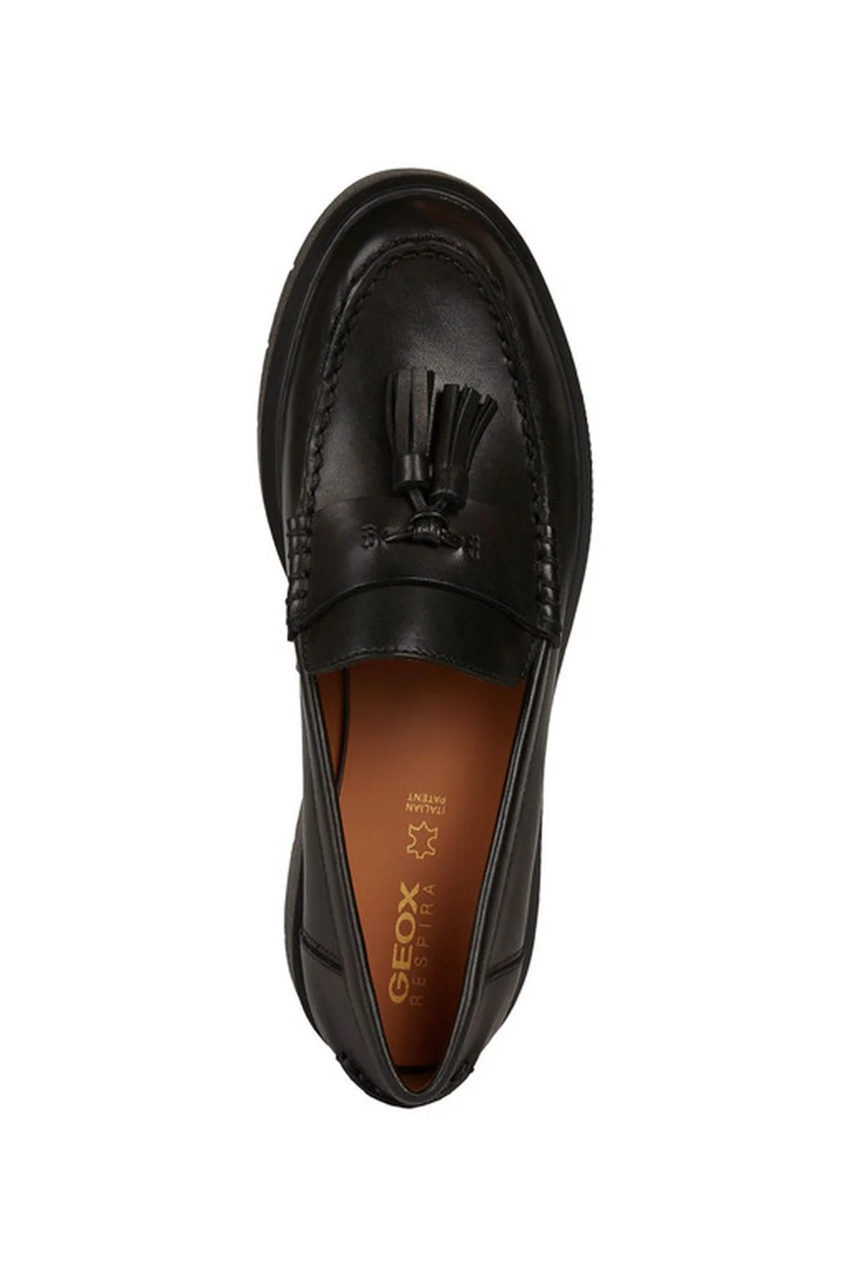 Geox Kadın Siyah Spherica Ec1 Deri Maskülen Loafer - Image 5