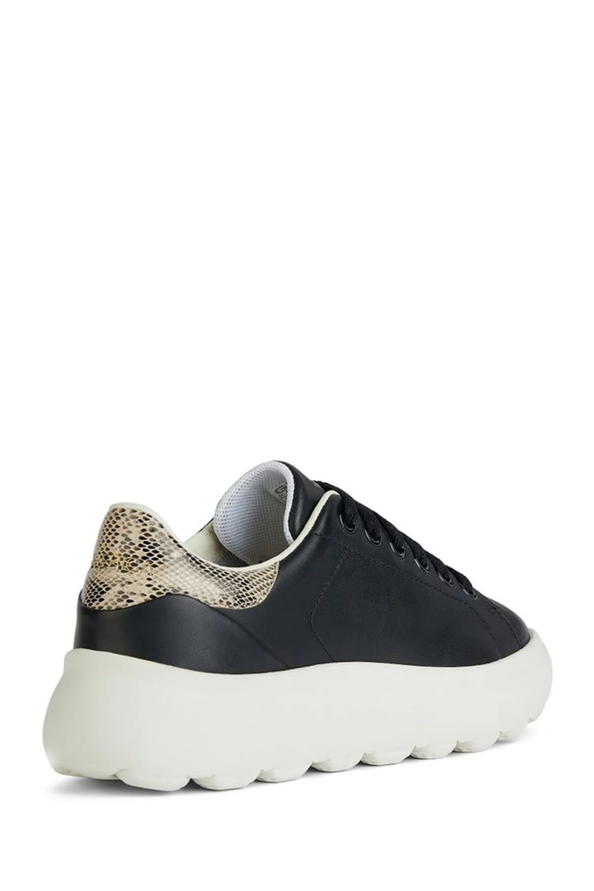 Geox Kadın Siyah Spherica Ec4.1 Bağcıklı Deri Sneaker - Image 4