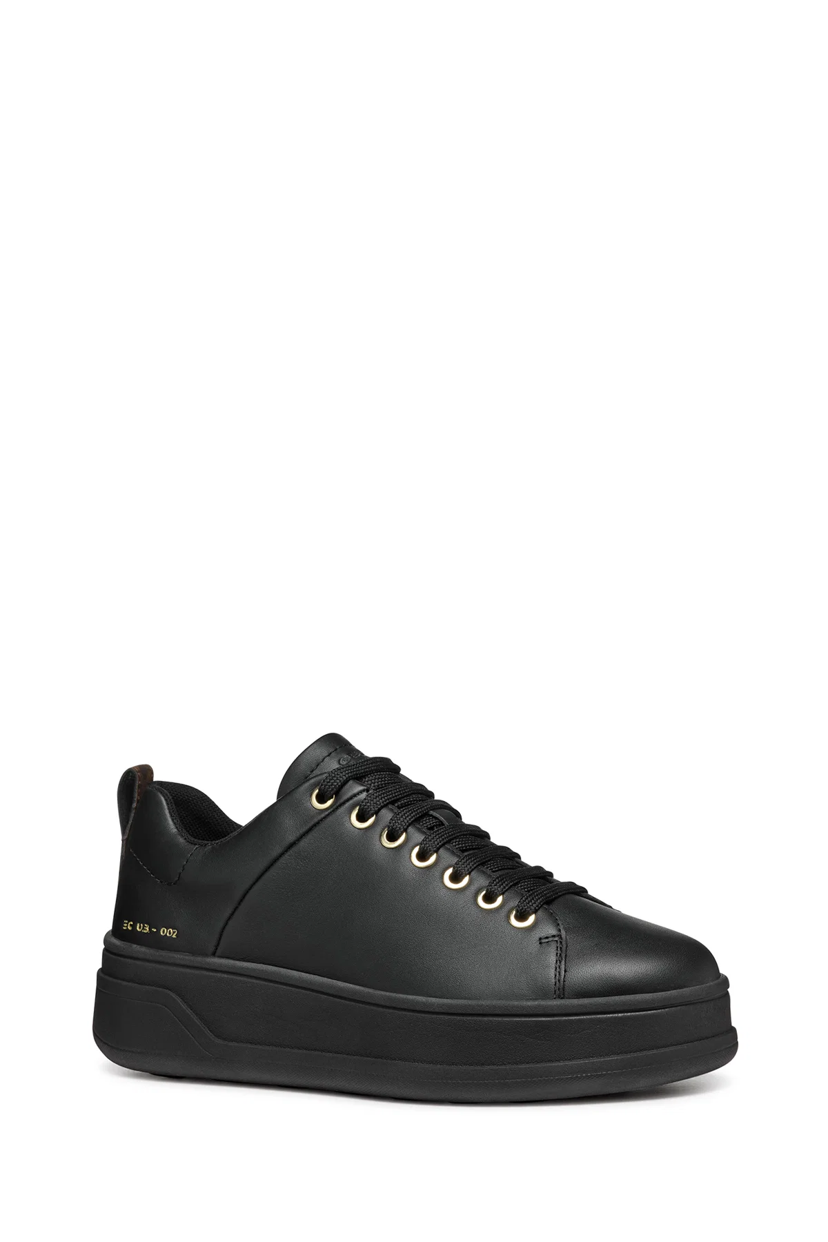 Geox Kadın Siyah Spherica Ecub-2 Bağcıklı Deri Sneaker - Image 3