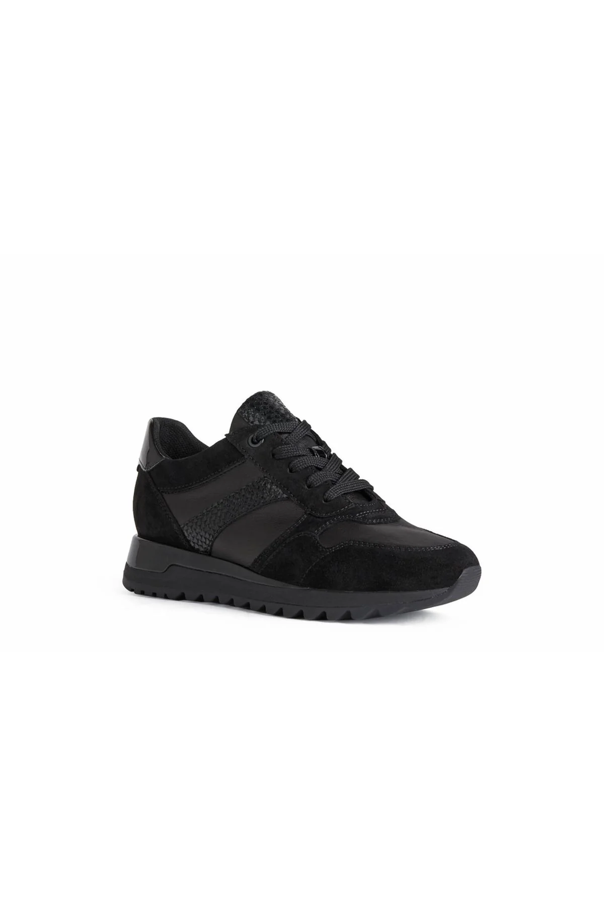 Geox Kadın Siyah Tabelya Kalın Tabanlı Deri Sneaker - Image 3