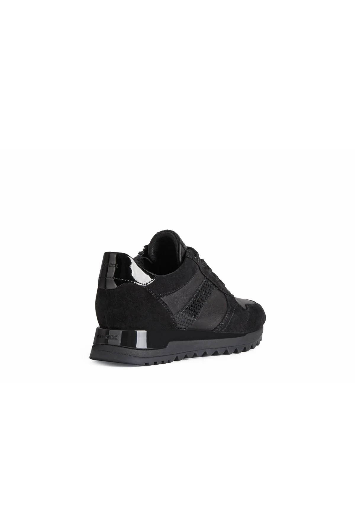 Geox Kadın Siyah Tabelya Kalın Tabanlı Deri Sneaker - Image 4