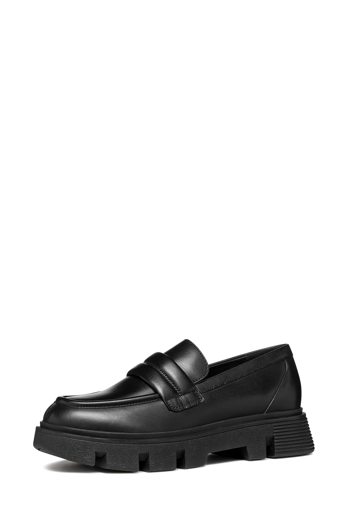 Geox Kadın Siyah Vilde Deri Makosen Loafer - Image 2