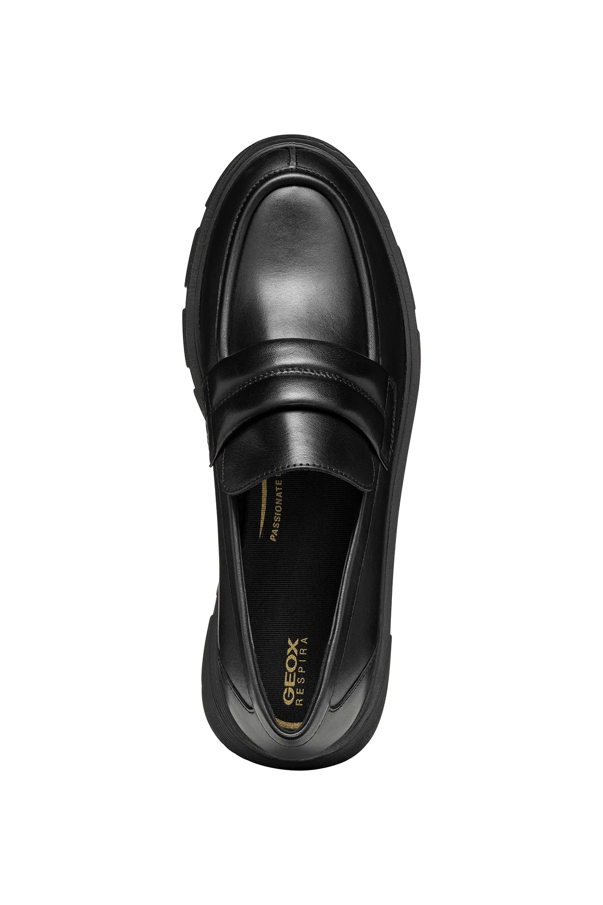 Geox Kadın Siyah Vilde Deri Makosen Loafer - Image 6