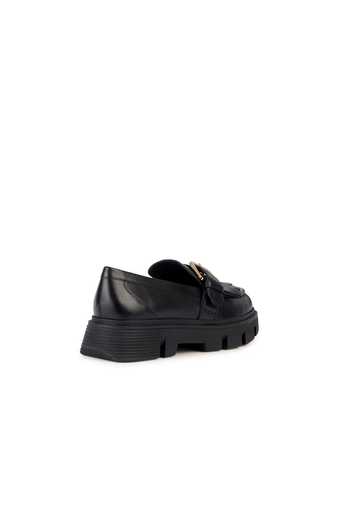 Geox Kadın Siyah Vilde Deri Maskülen Loafer - Image 4