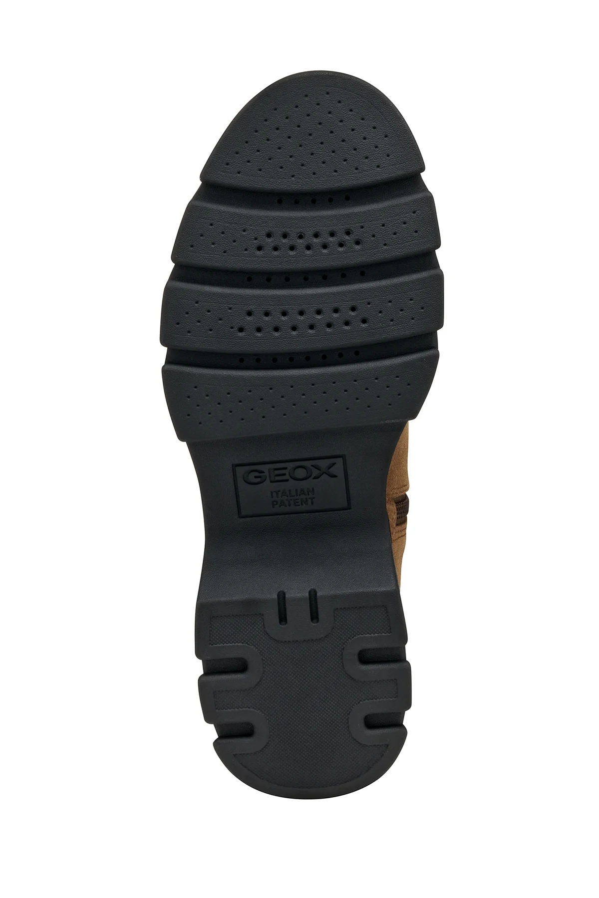 Geox Kadın Taba D Pluette Fermuarlı Kalın Tabanlı Süet Deri Bot - Image 7