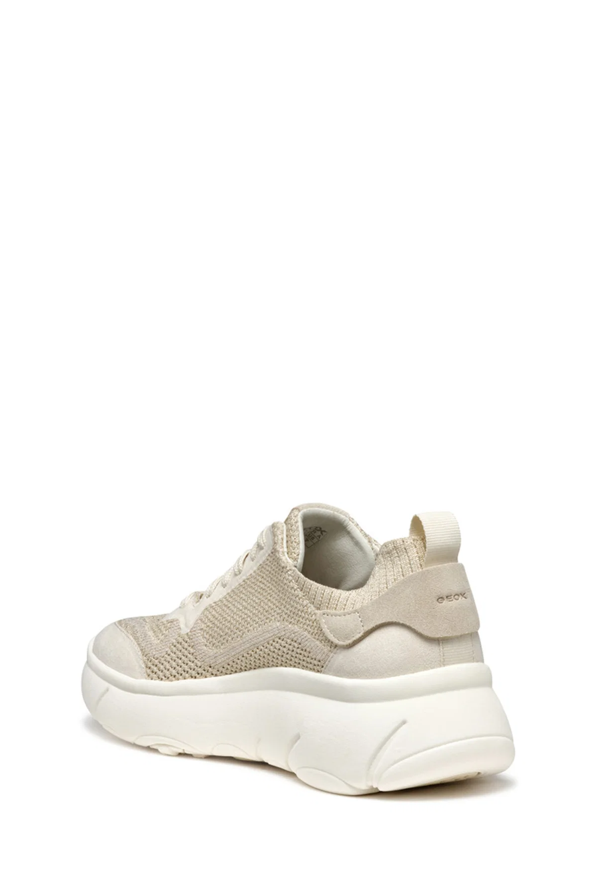 Geox Kadın Vizon D Nebula 2.0 X A - Knit.Tex + Su Bağcıklı Kumaş Sneaker - Image 2