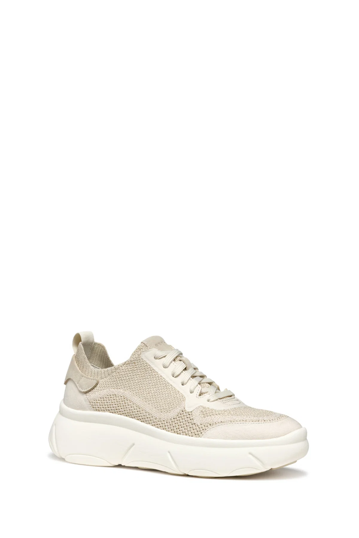 Geox Kadın Vizon D Nebula 2.0 X A - Knit.Tex + Su Bağcıklı Kumaş Sneaker - Image 3