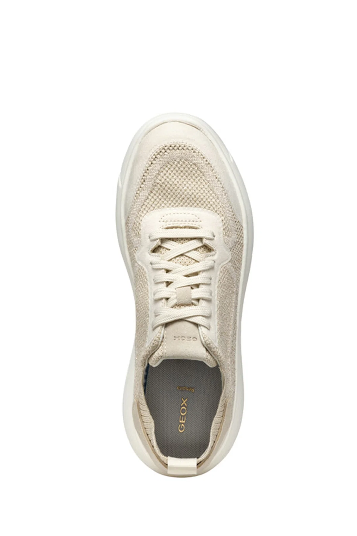 Geox Kadın Vizon D Nebula 2.0 X A - Knit.Tex + Su Bağcıklı Kumaş Sneaker - Image 5